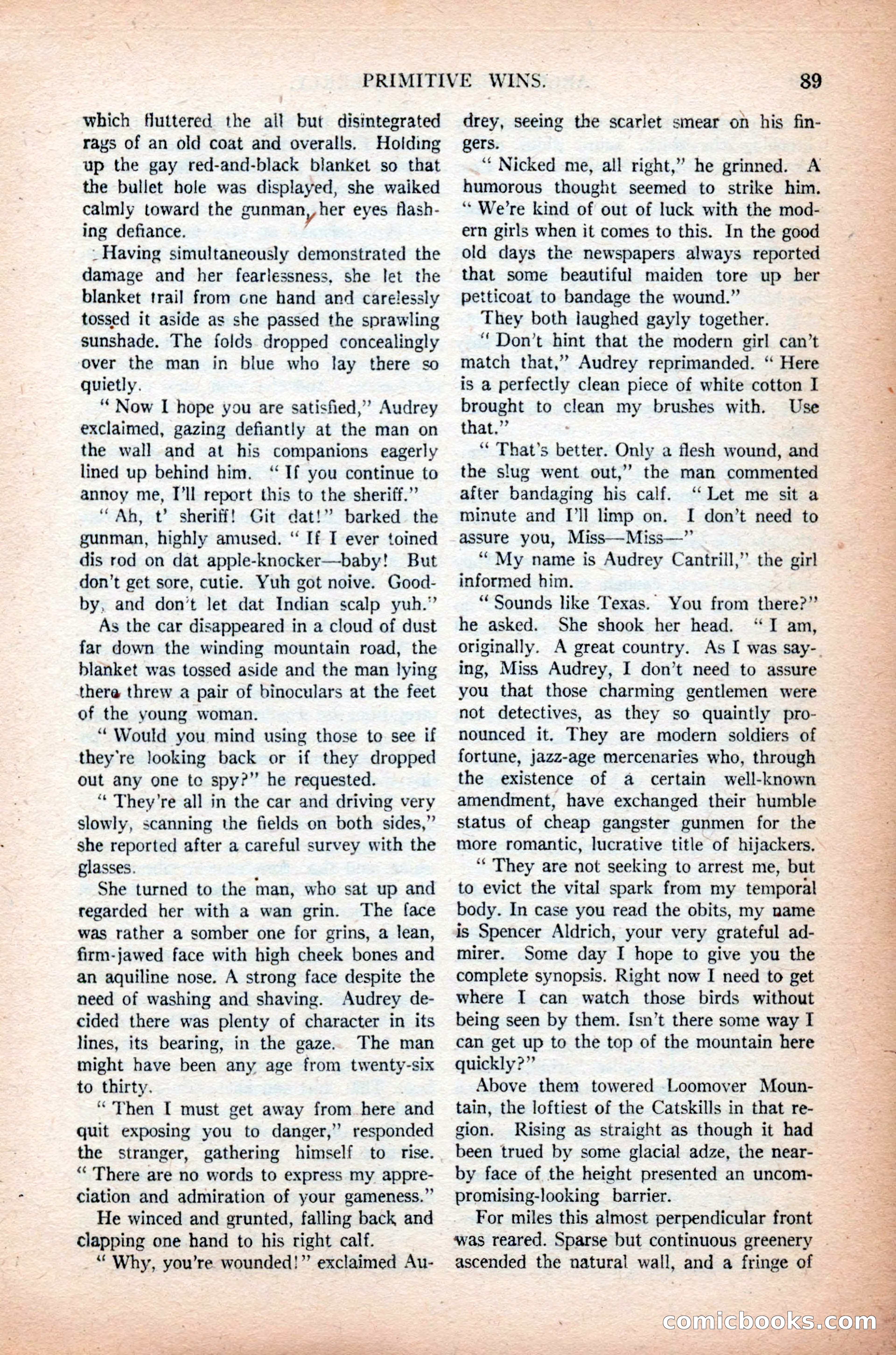 Argosy All-Story Weekly, November 7, 1925 — page 99 of 184