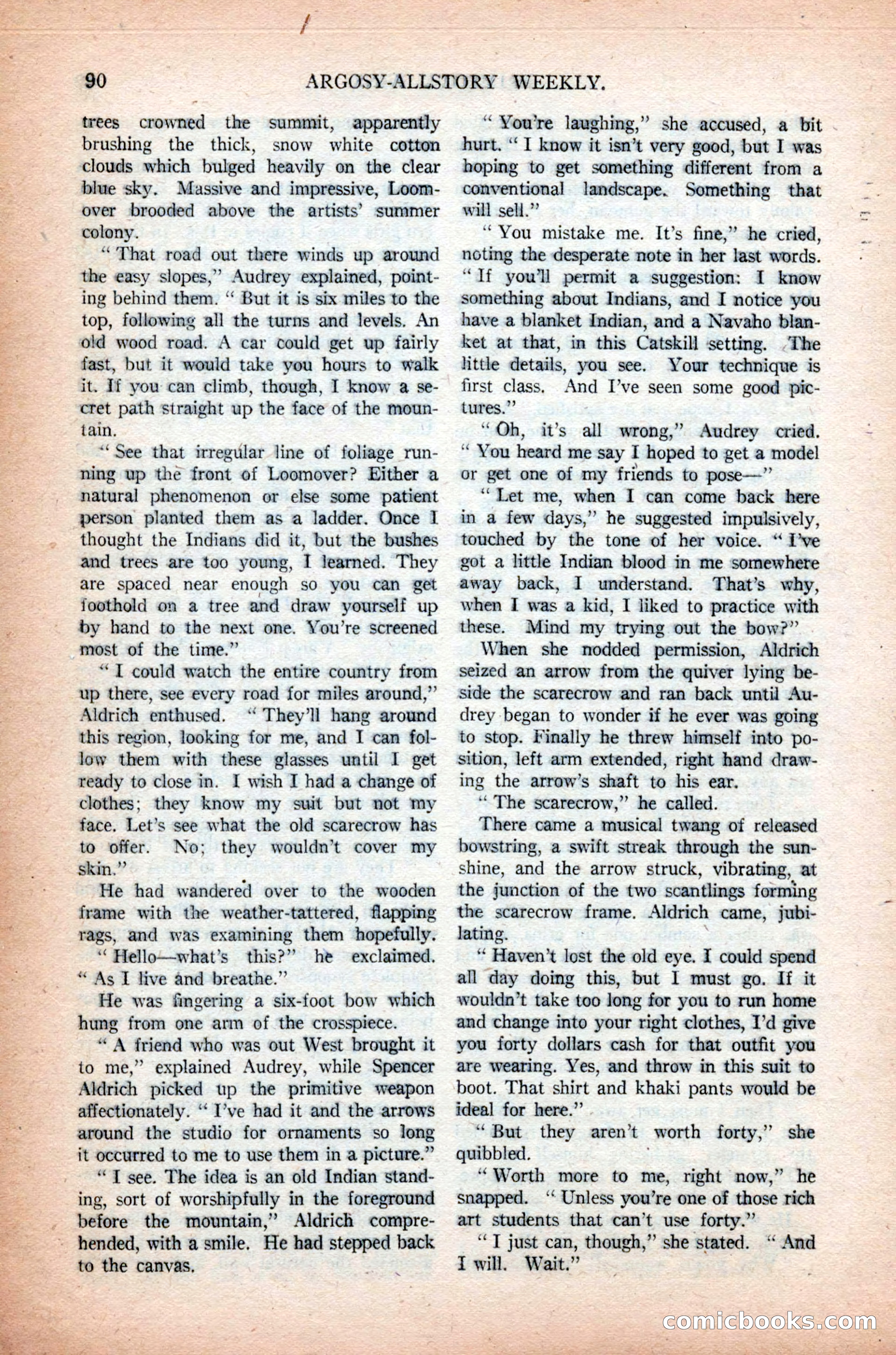 Argosy All-Story Weekly, November 7, 1925 — page 100 of 184
