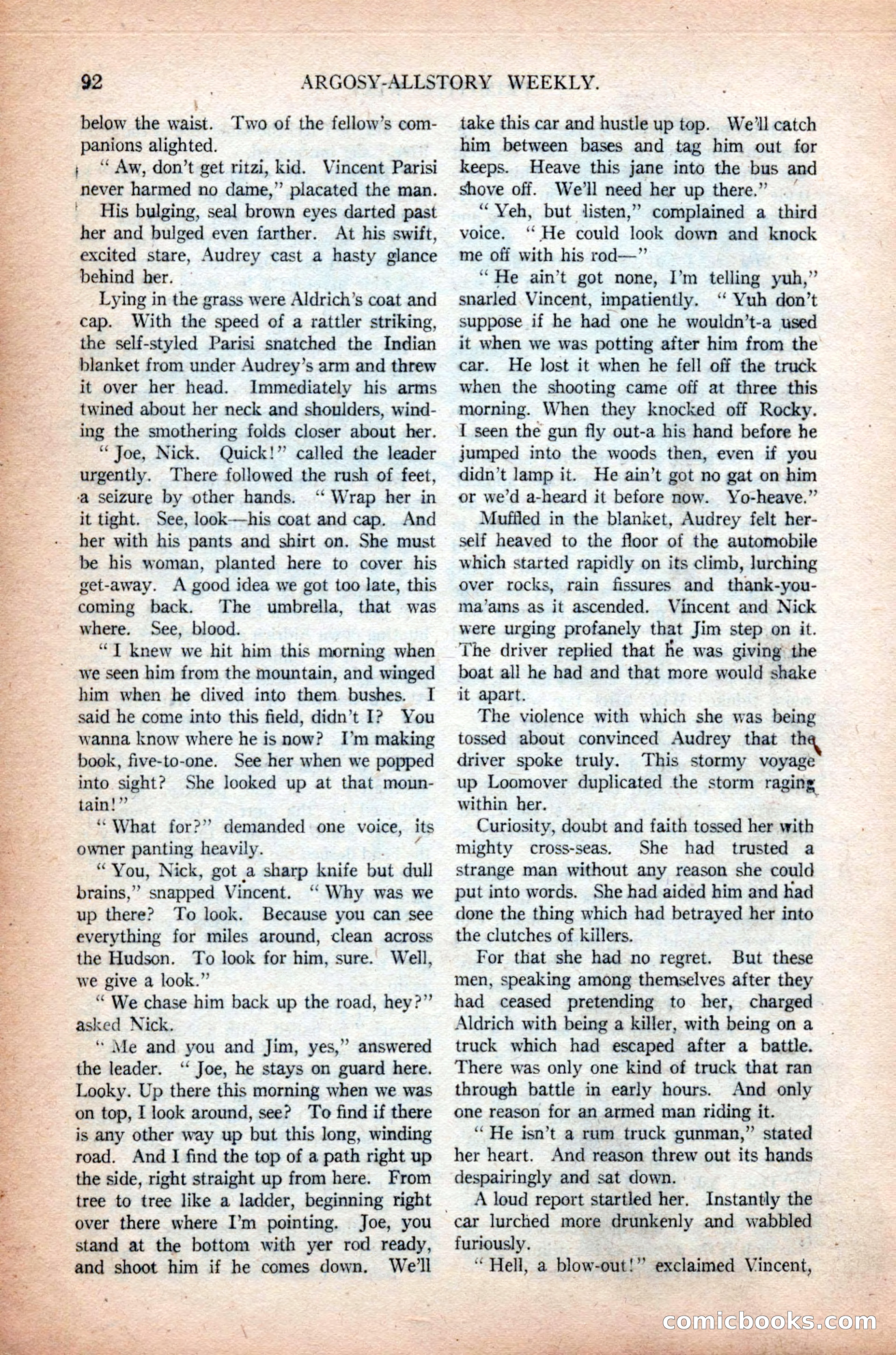 Argosy All-Story Weekly, November 7, 1925 — page 102 of 184
