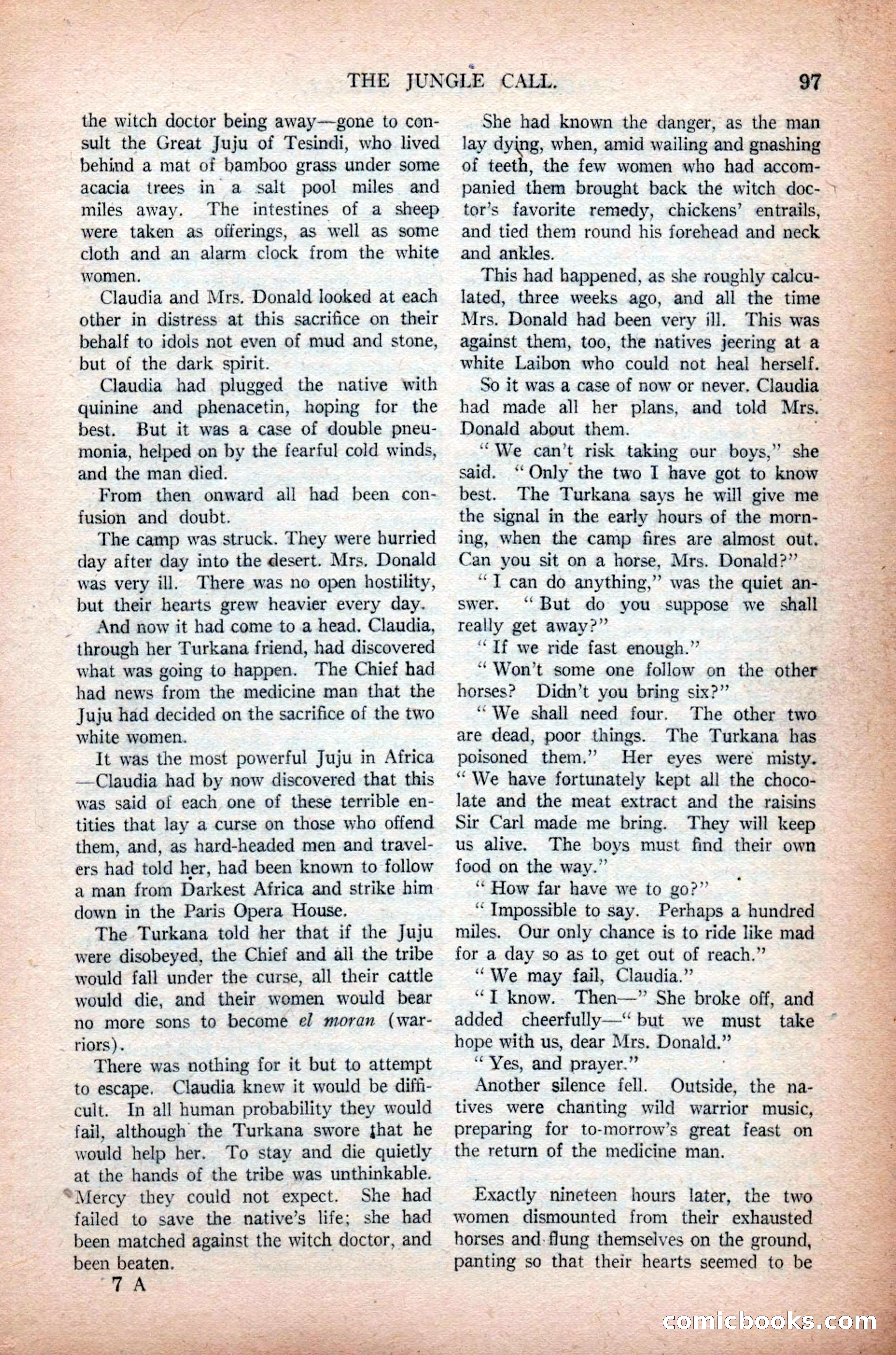 Argosy All-Story Weekly, November 7, 1925 — page 107 of 184