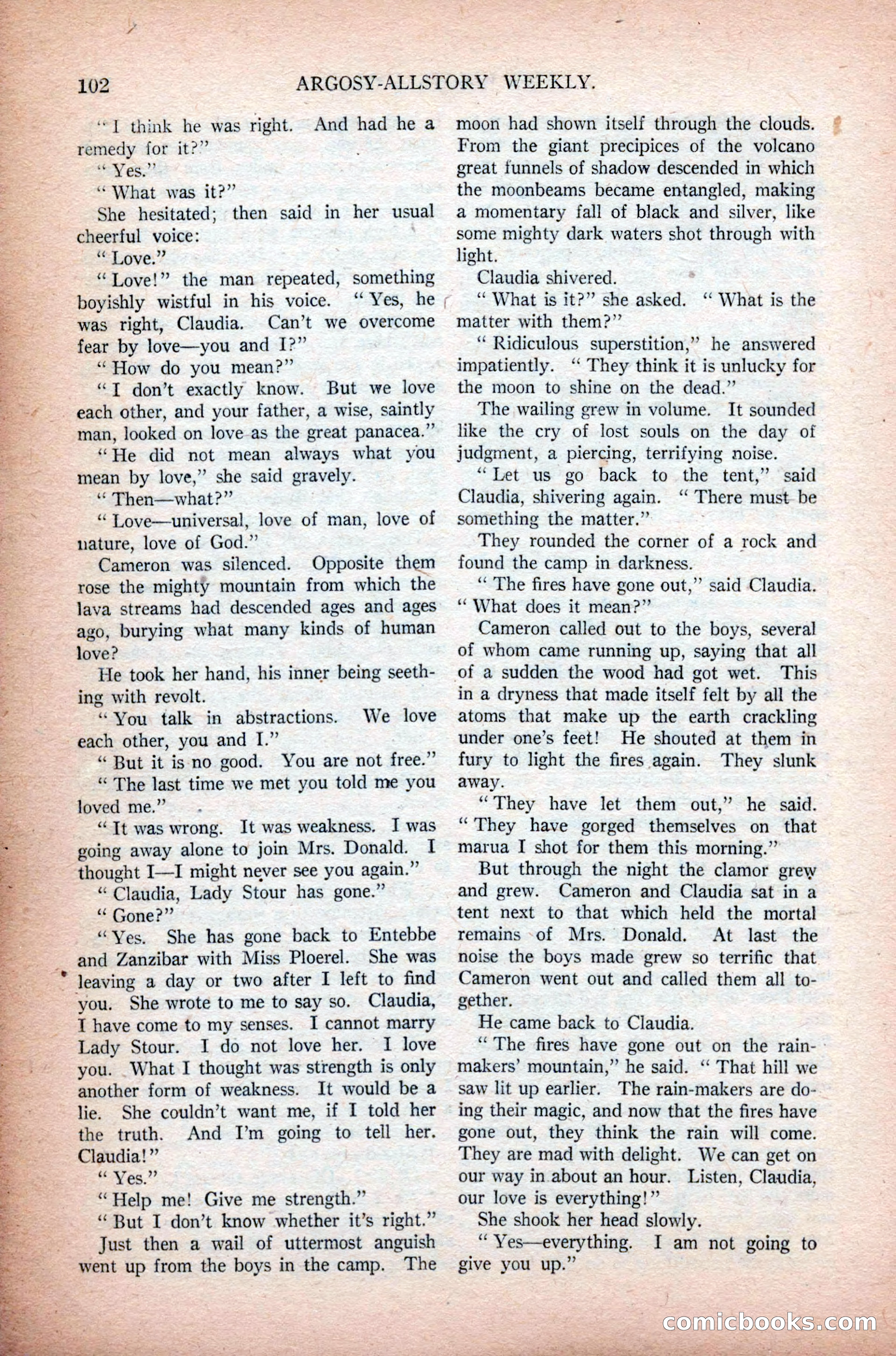 Argosy All-Story Weekly, November 7, 1925 — page 112 of 184