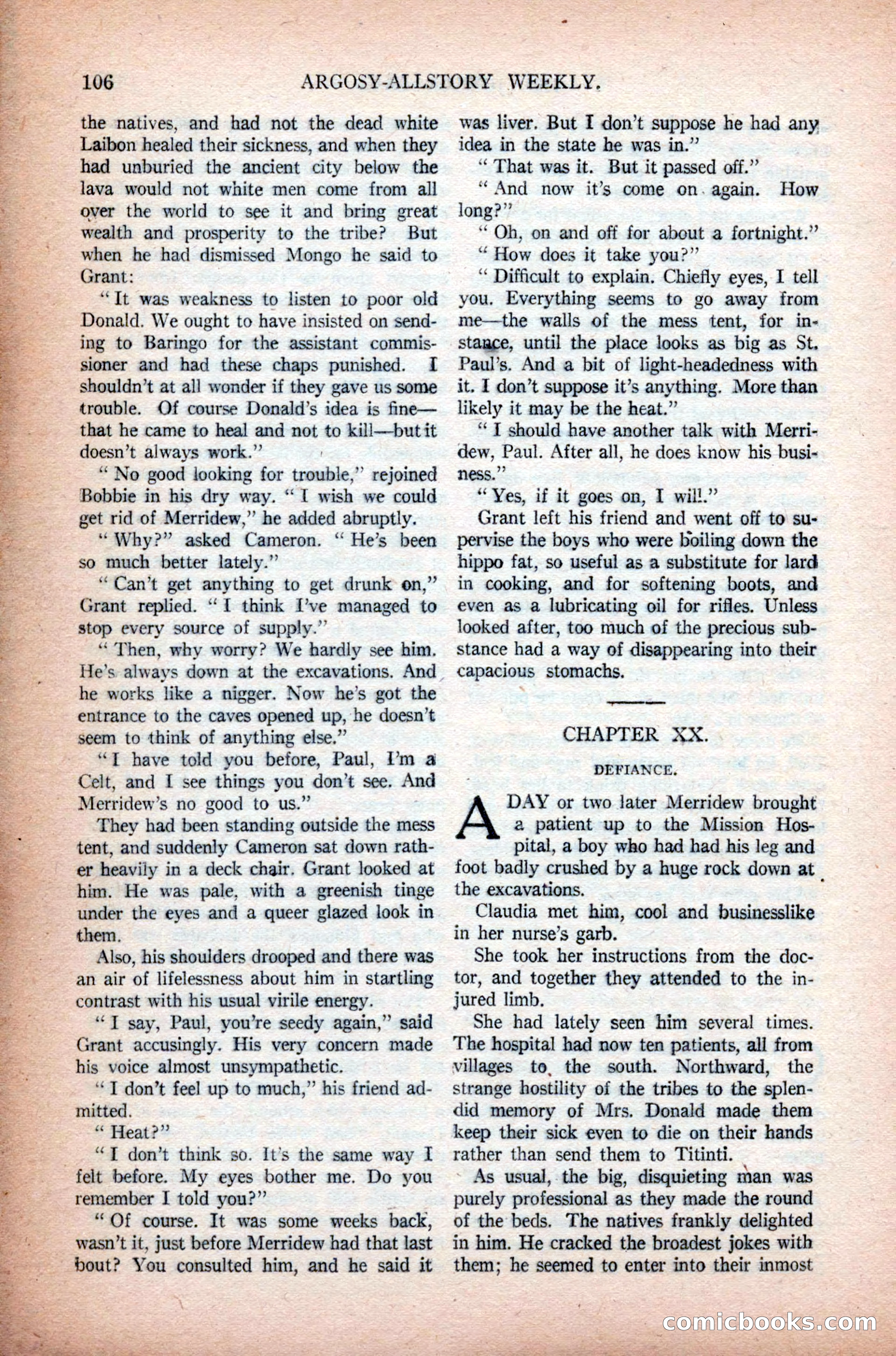 Argosy All-Story Weekly, November 7, 1925 — page 116 of 184