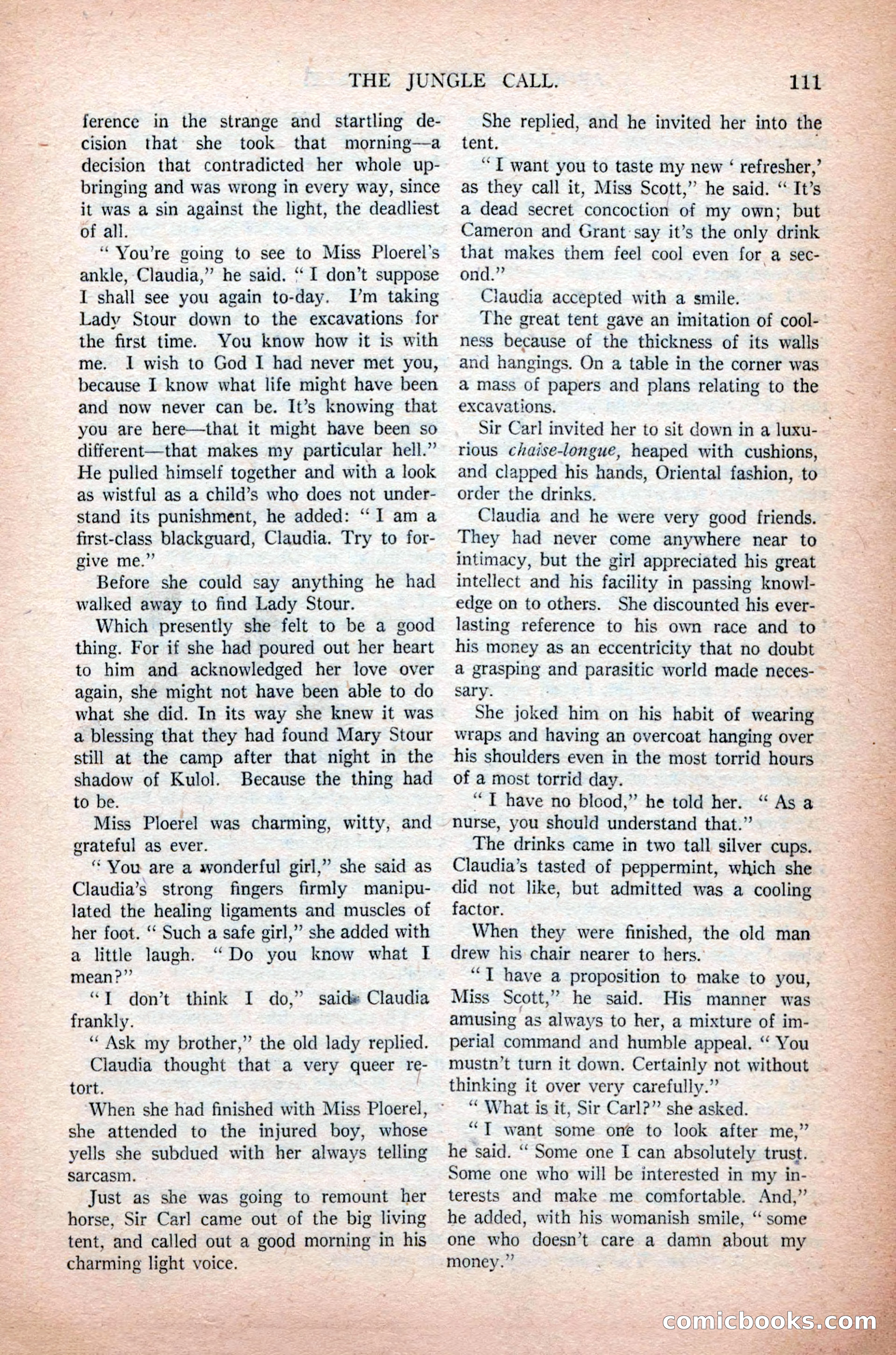 Argosy All-Story Weekly, November 7, 1925 — page 121 of 184