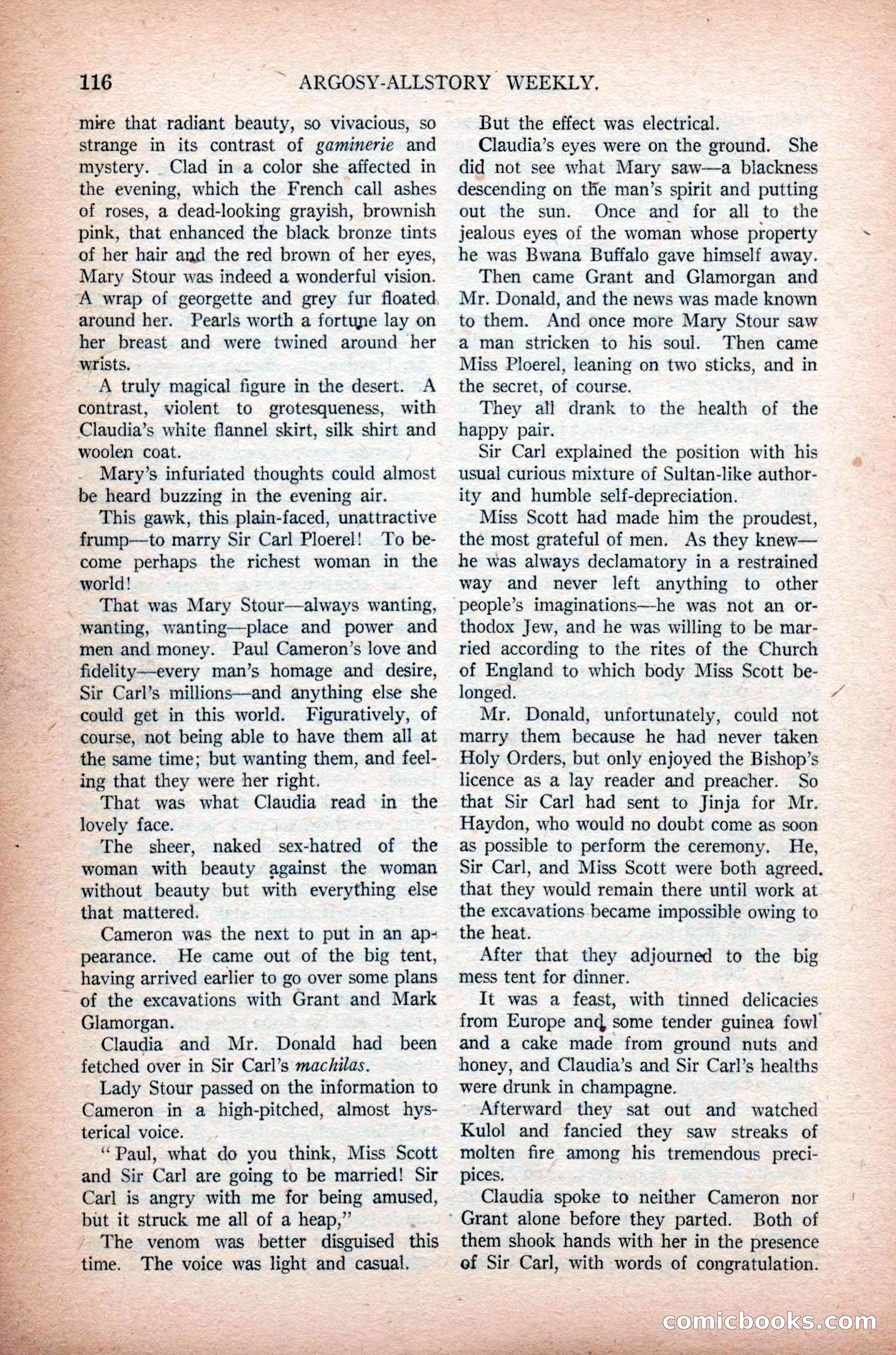 Argosy All-Story Weekly, November 7, 1925 — page 126 of 184