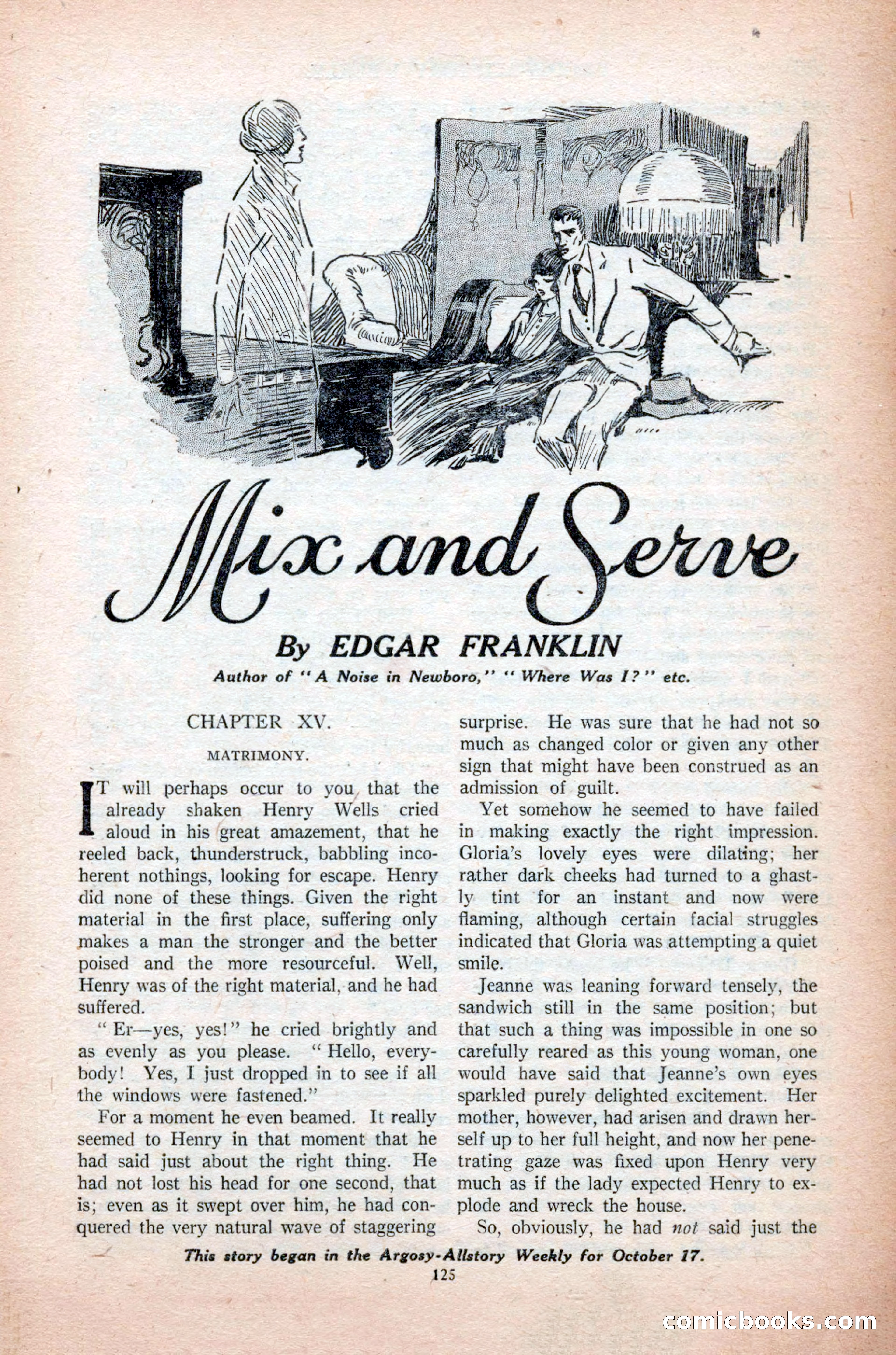 Argosy All-Story Weekly, November 7, 1925 — page 135 of 184