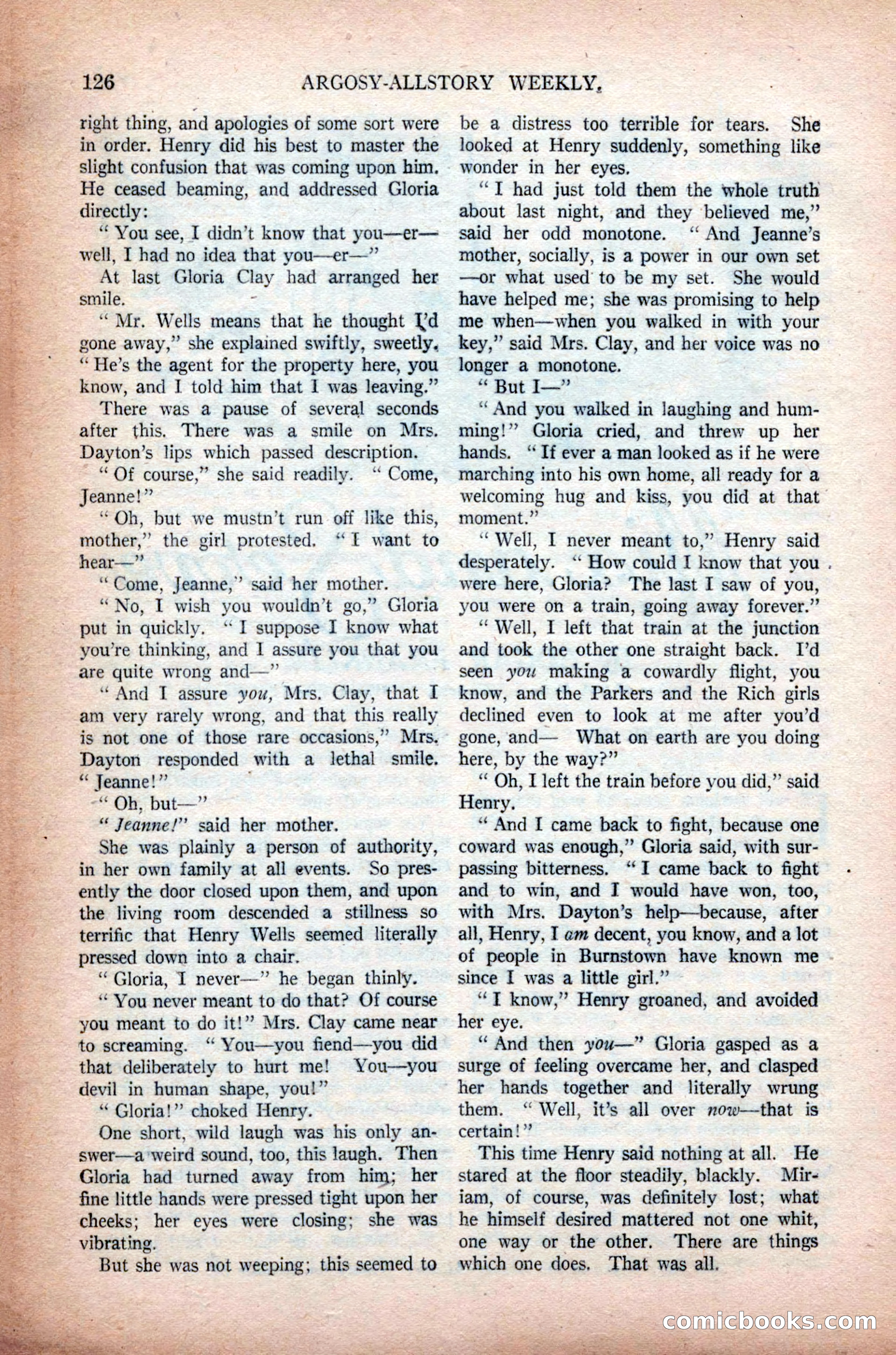 Argosy All-Story Weekly, November 7, 1925 — page 136 of 184