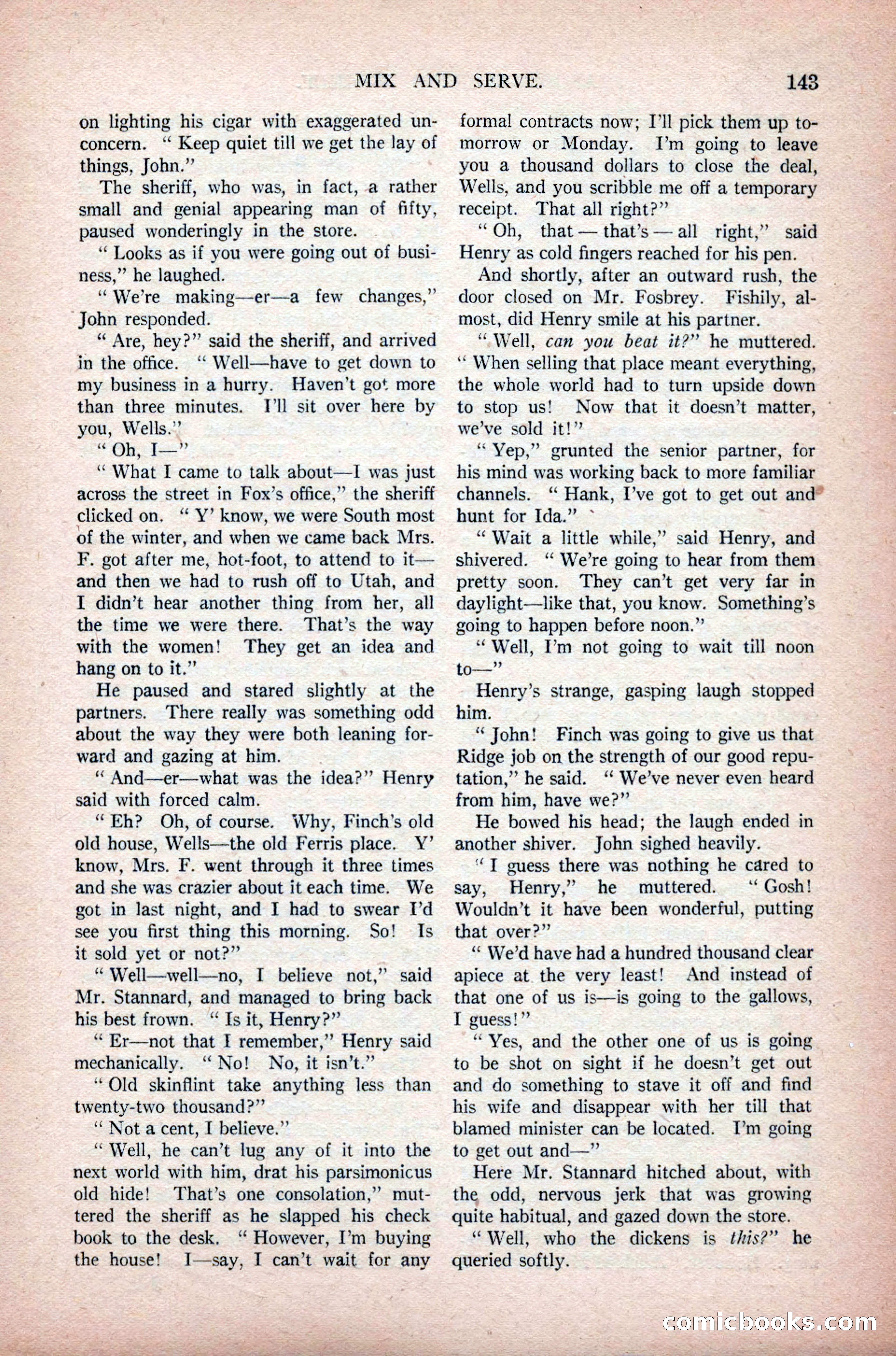 Argosy All-Story Weekly, November 7, 1925 — page 153 of 184