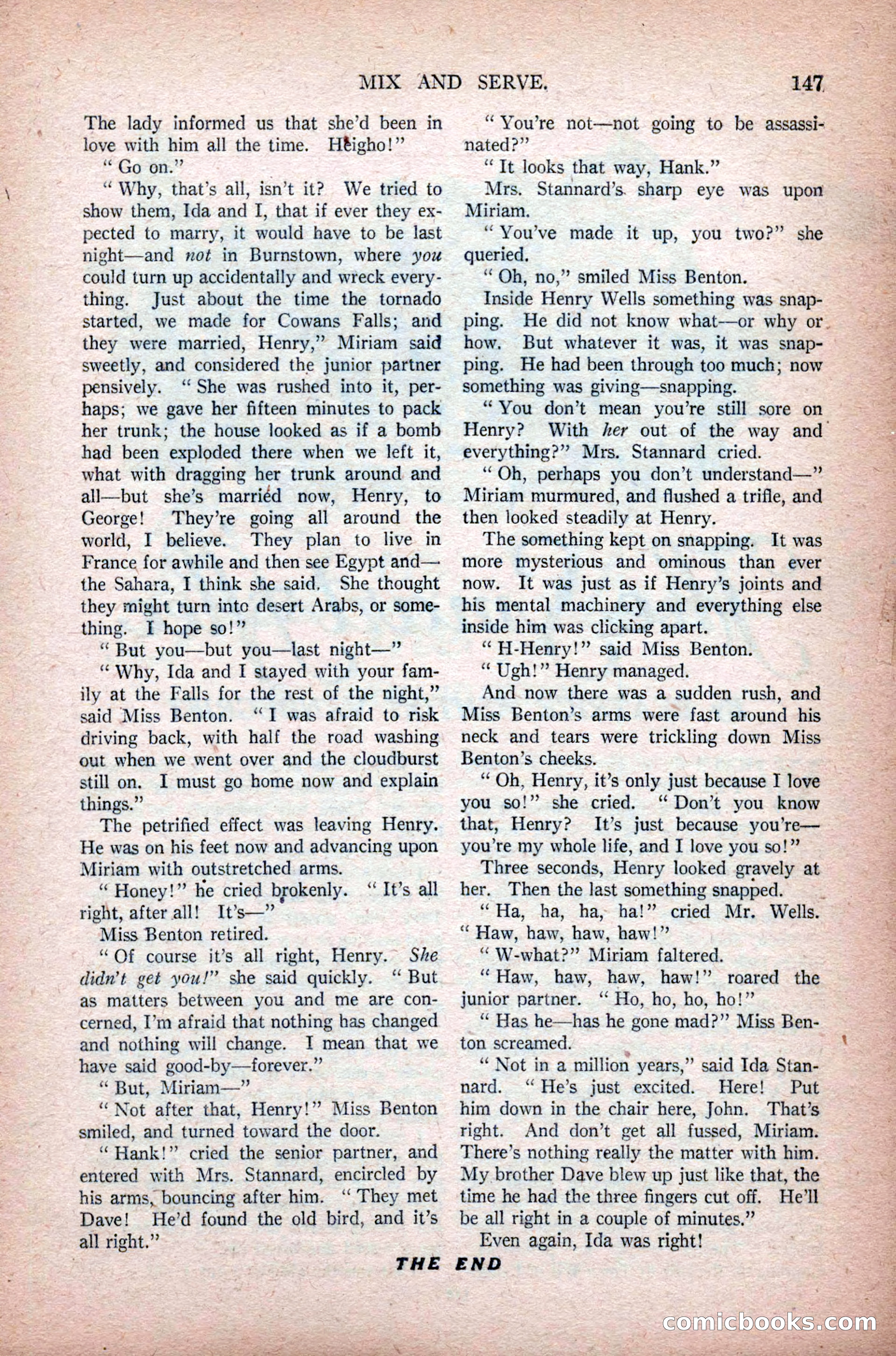 Argosy All-Story Weekly, November 7, 1925 — page 157 of 184
