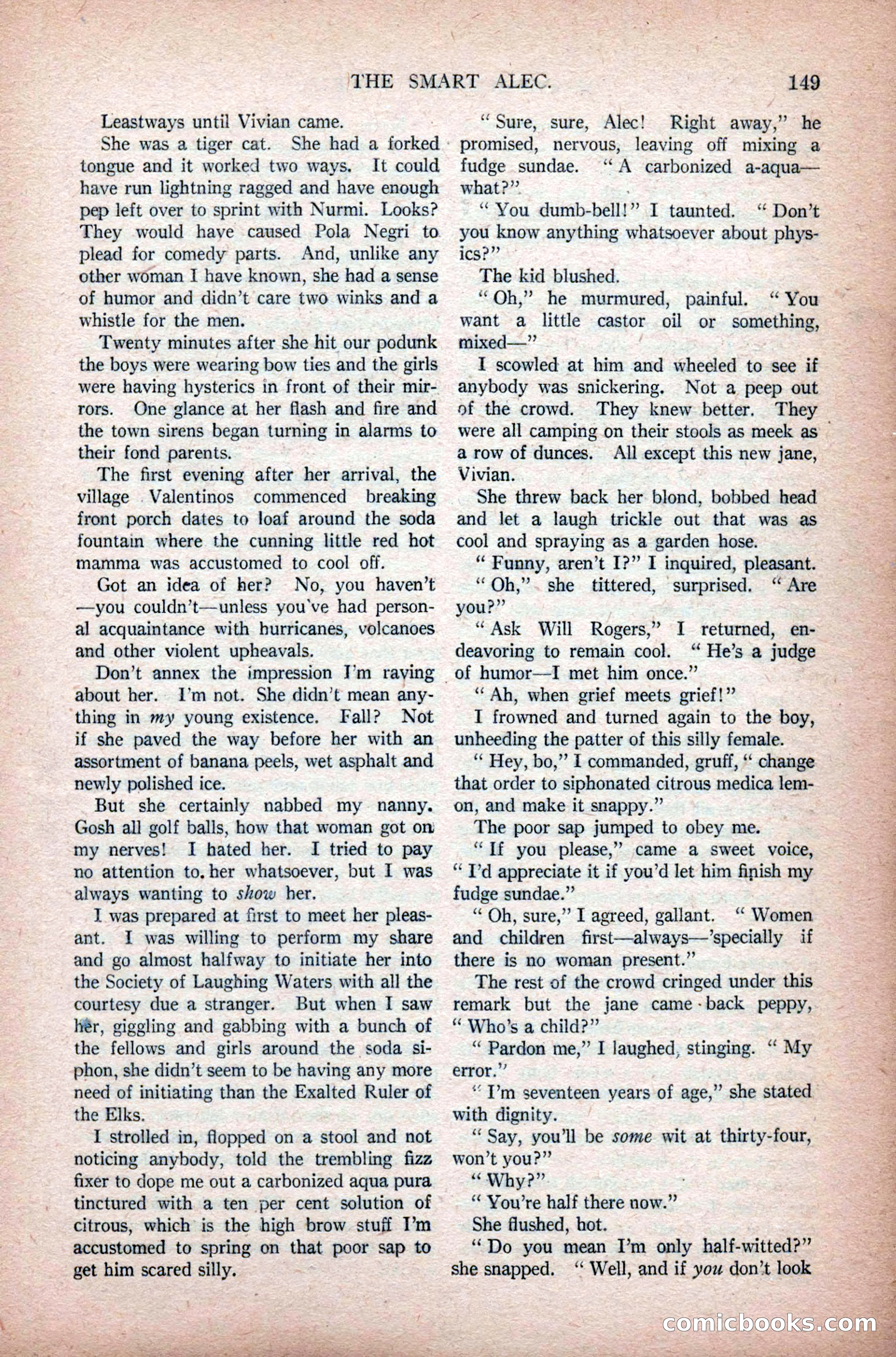 Argosy All-Story Weekly, November 7, 1925 — page 159 of 184