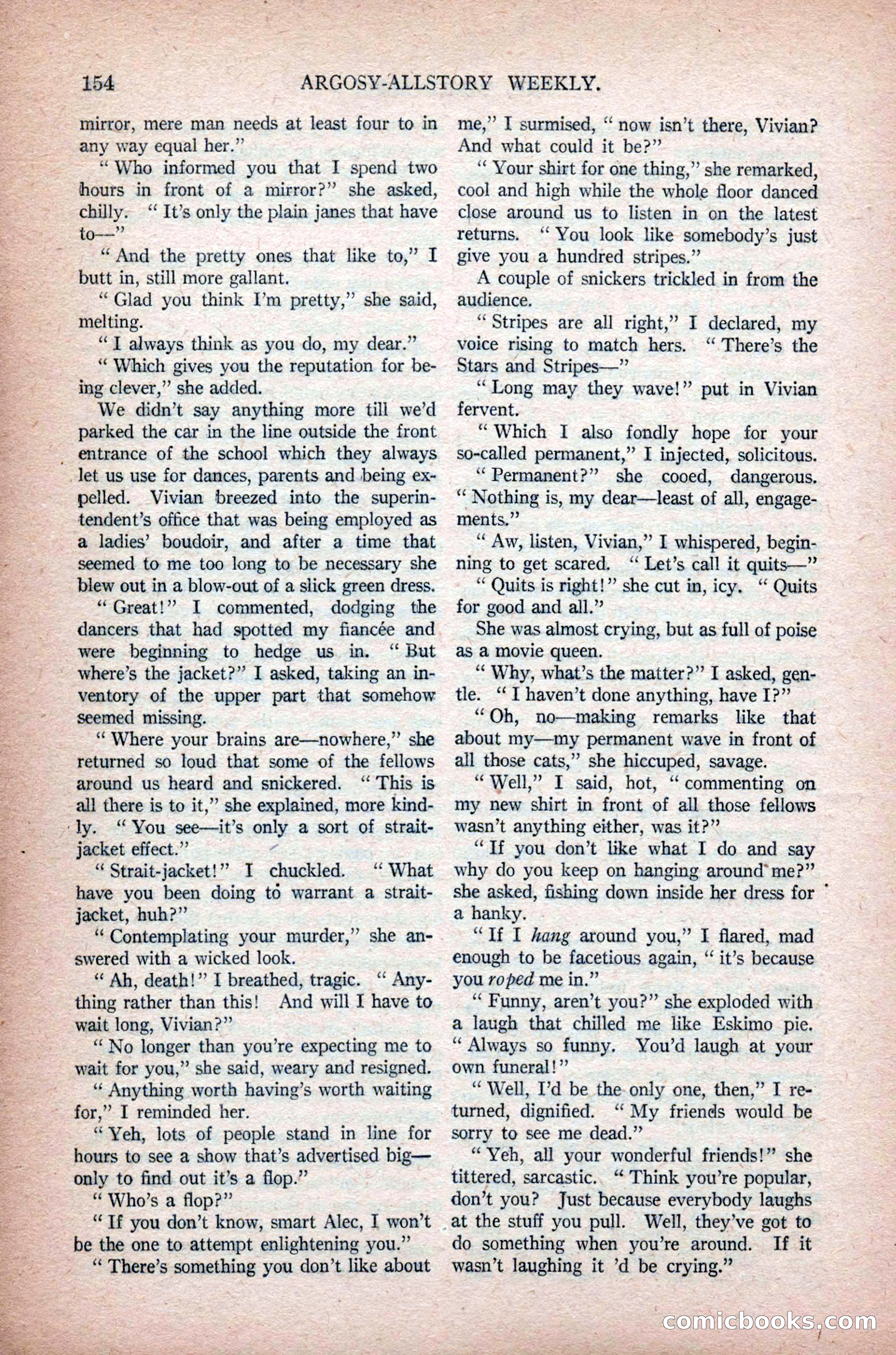 Argosy All-Story Weekly, November 7, 1925 — page 164 of 184