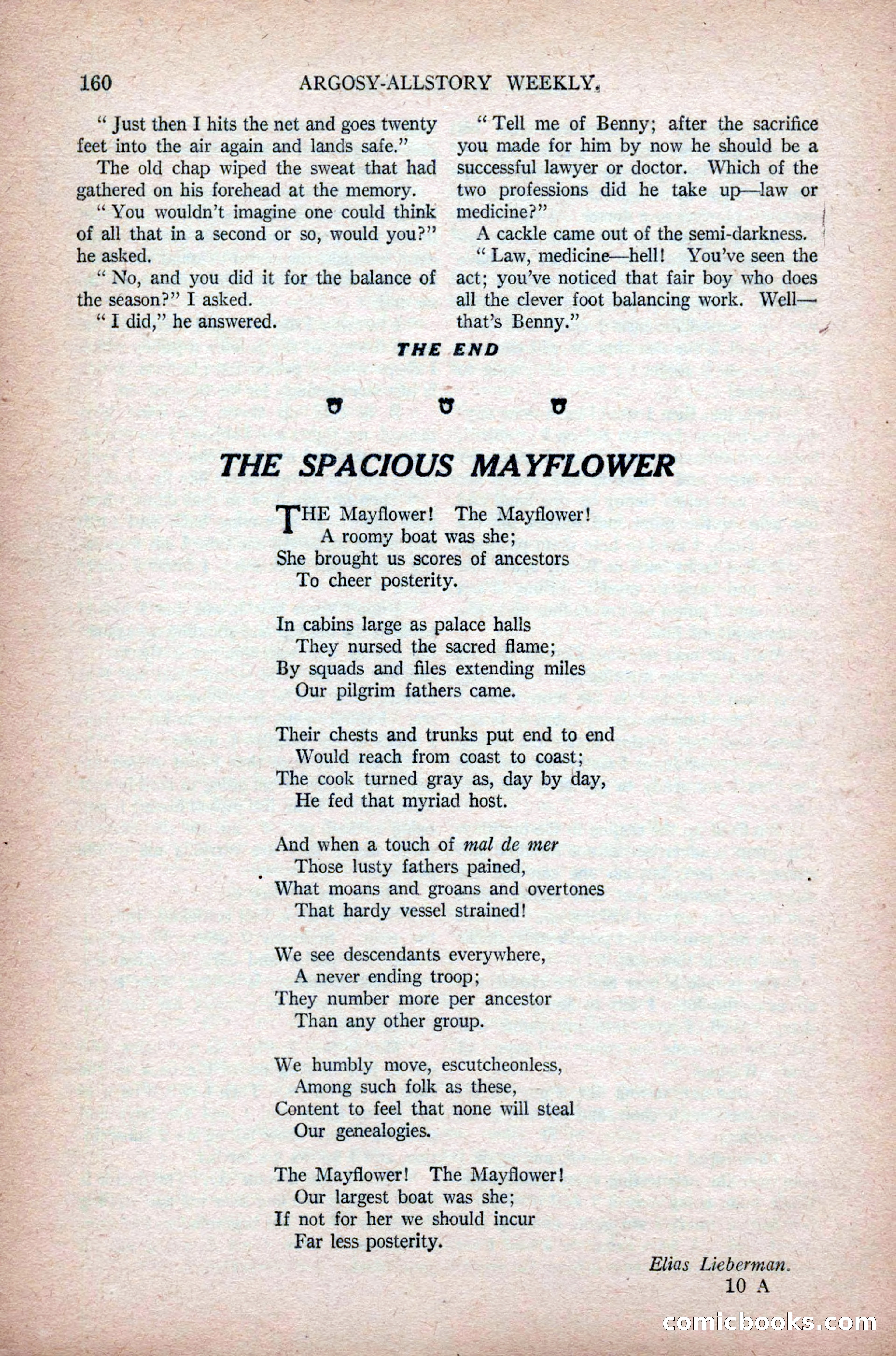 Argosy All-Story Weekly, November 7, 1925 — page 170 of 184