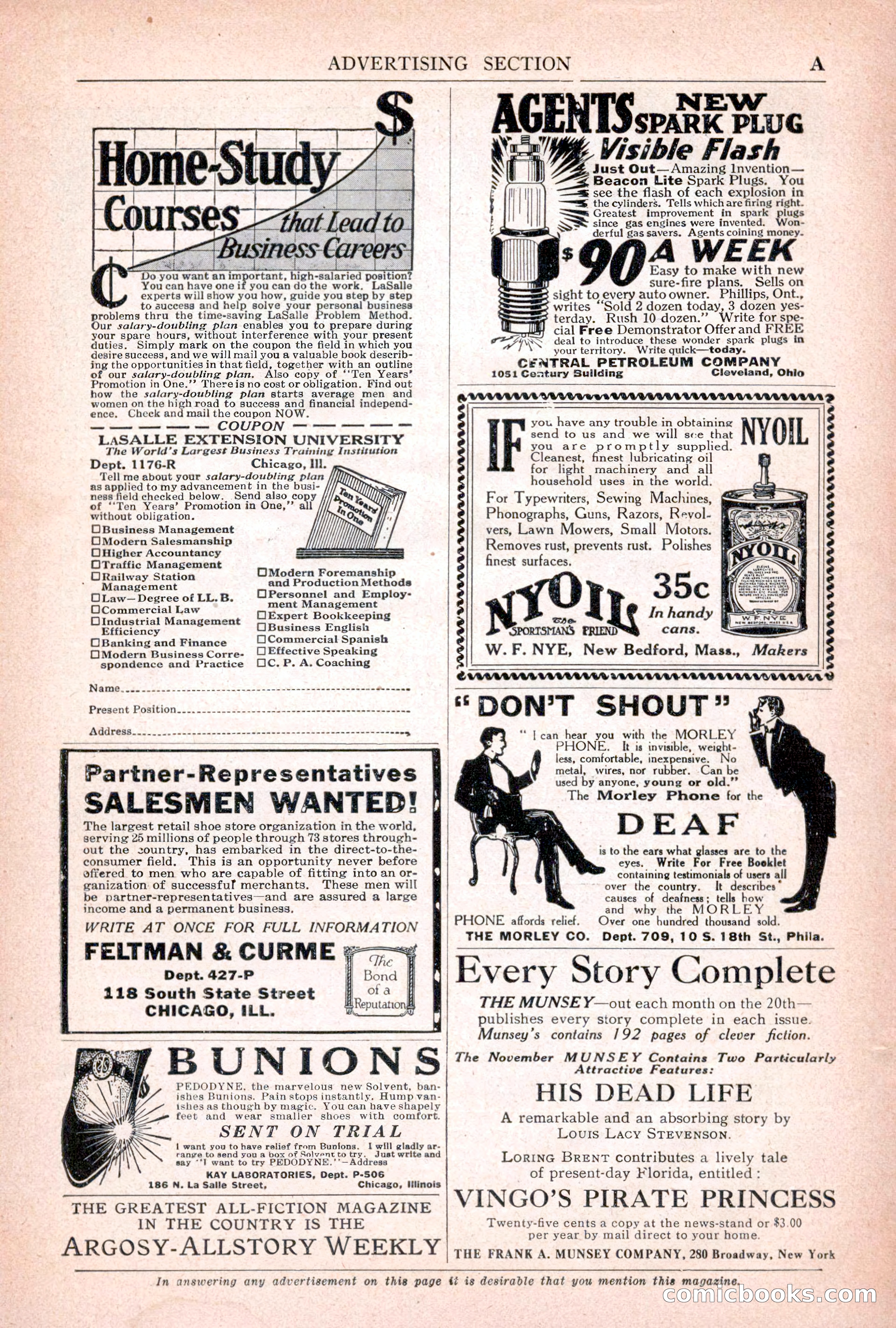 Argosy All-Story Weekly, November 7, 1925 — page 178 of 184