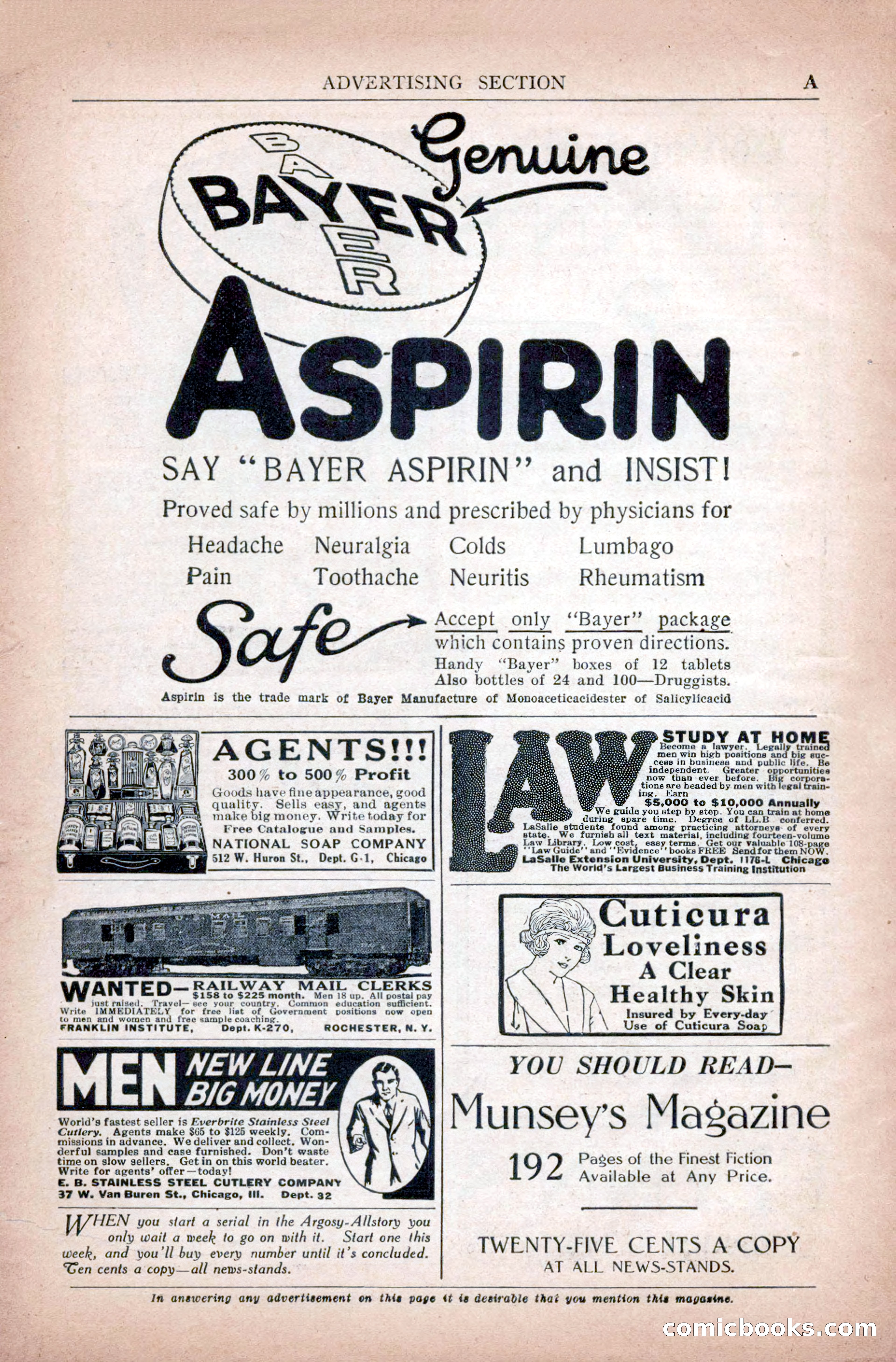 Argosy All-Story Weekly, November 28, 1925 — page 8 of 172