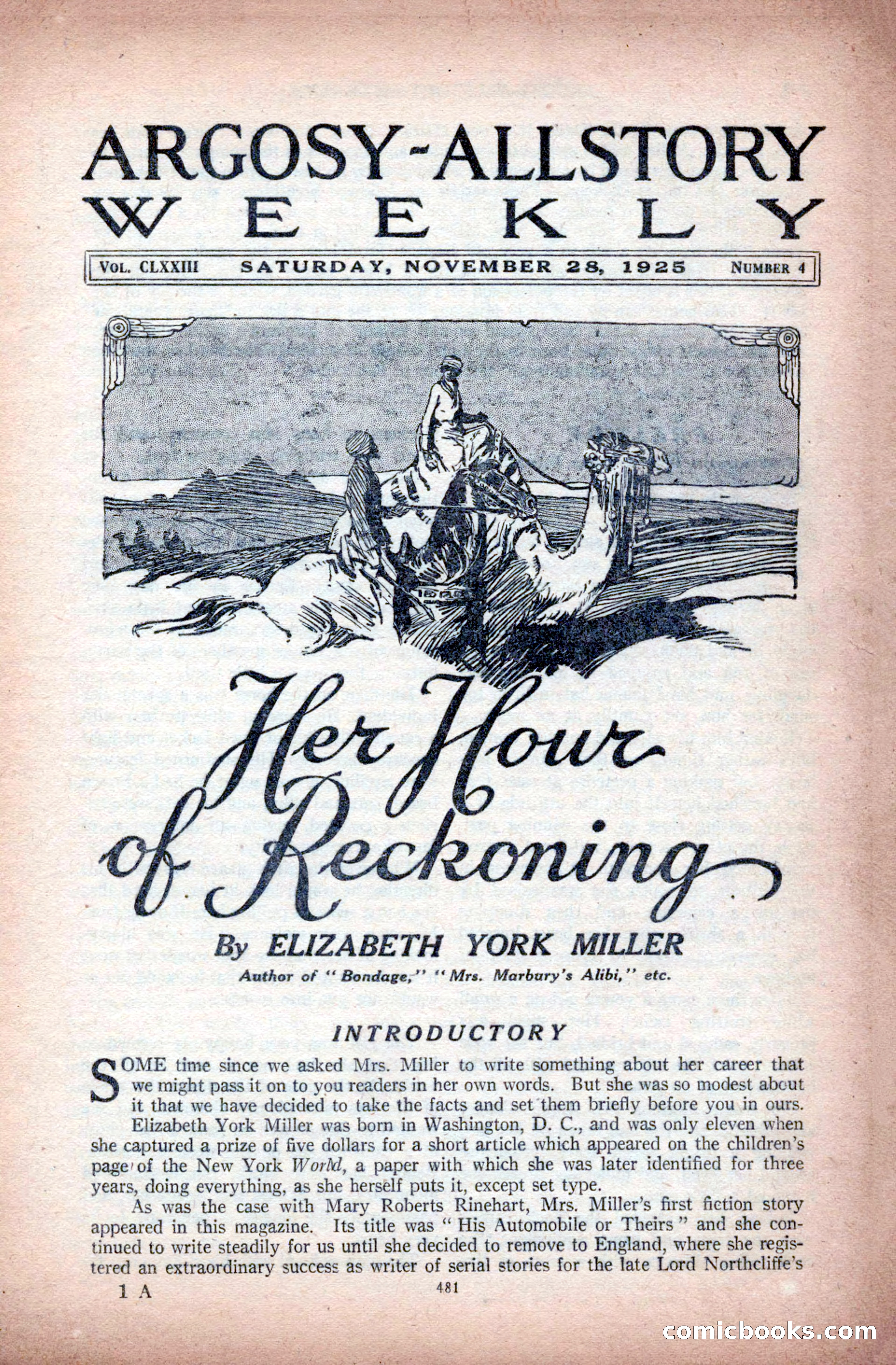 Argosy All-Story Weekly, November 28, 1925 — page 11 of 172