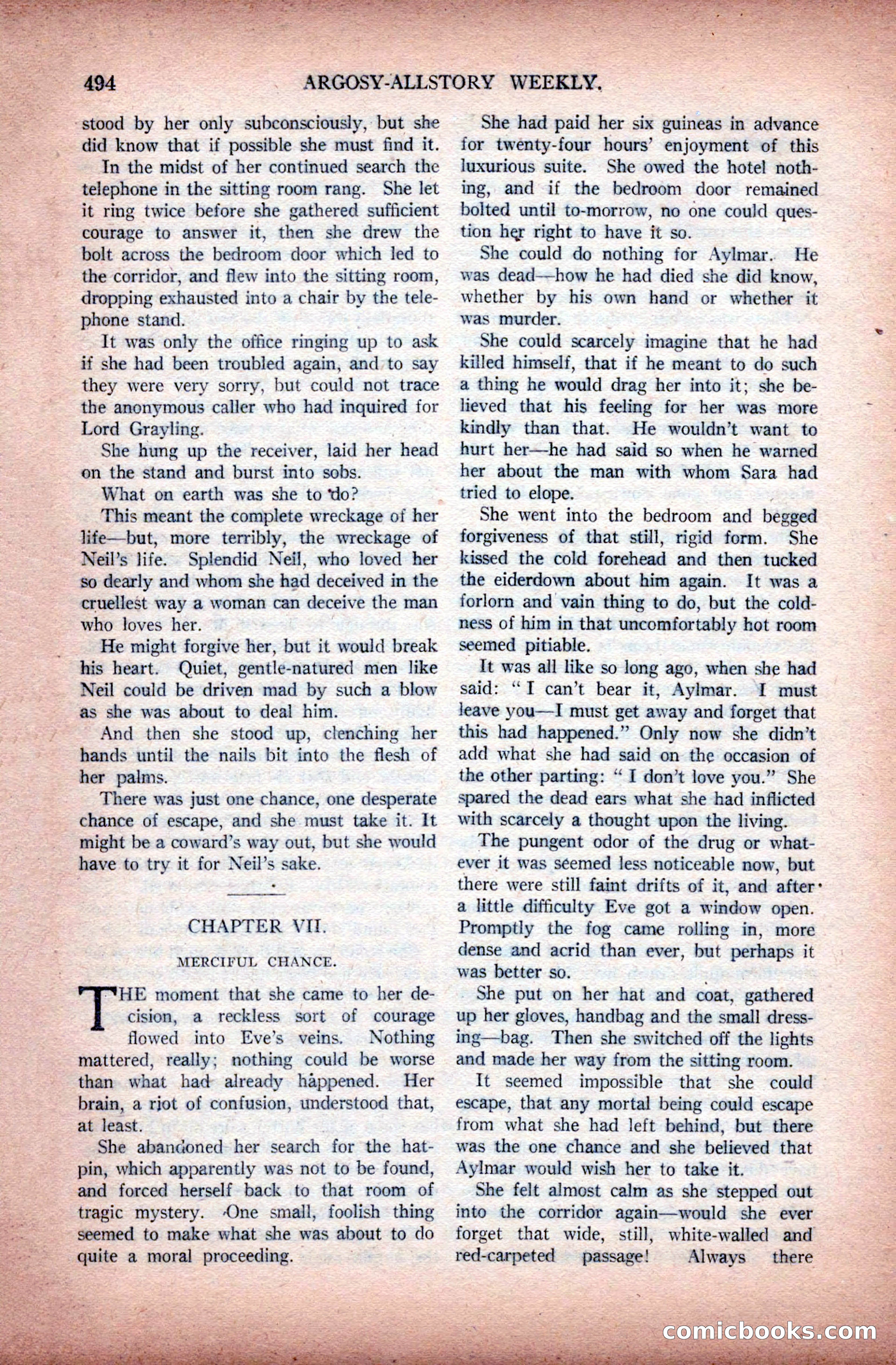 Argosy All-Story Weekly, November 28, 1925 — page 24 of 172