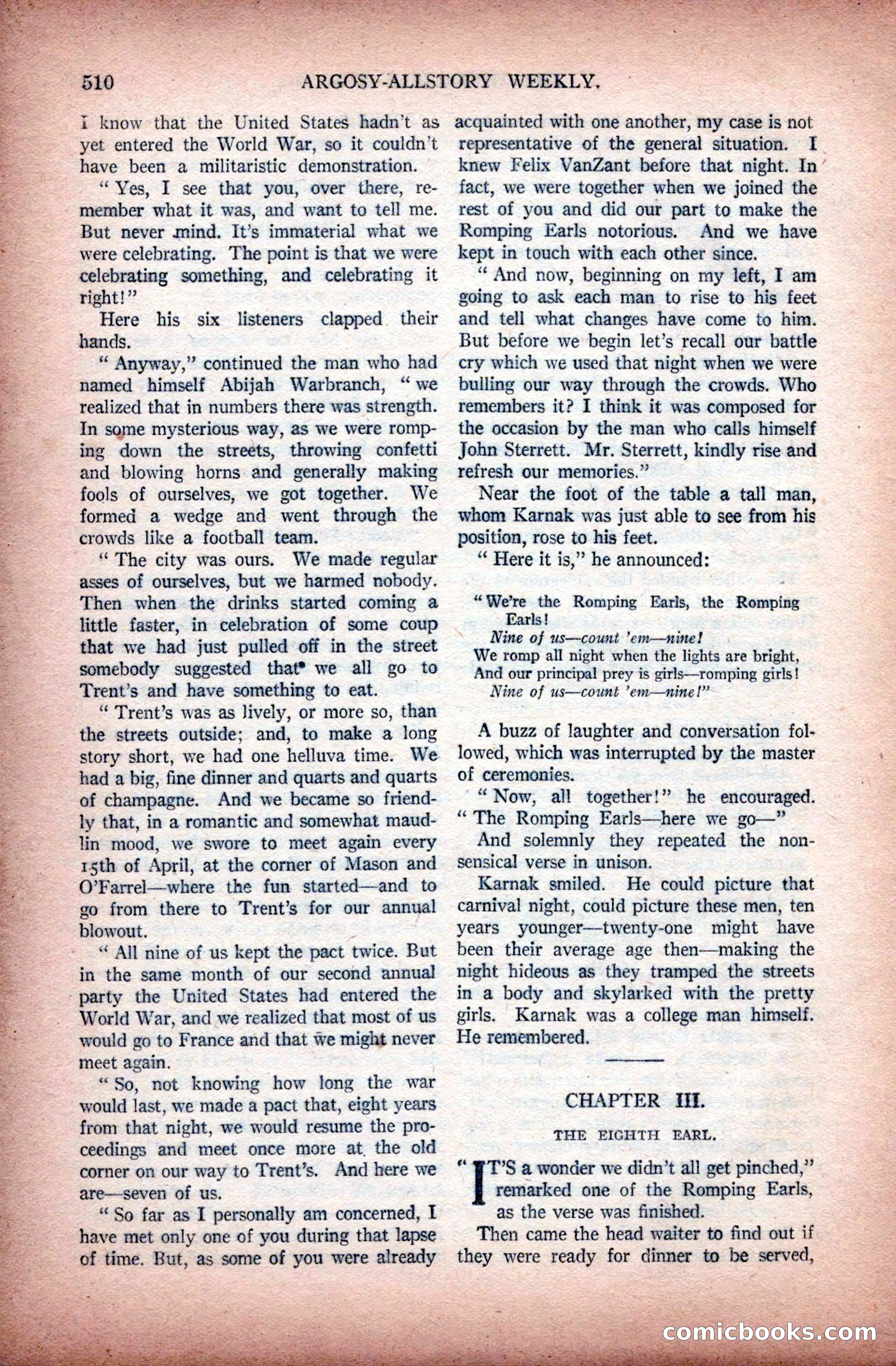 Argosy All-Story Weekly, November 28, 1925 — page 40 of 172