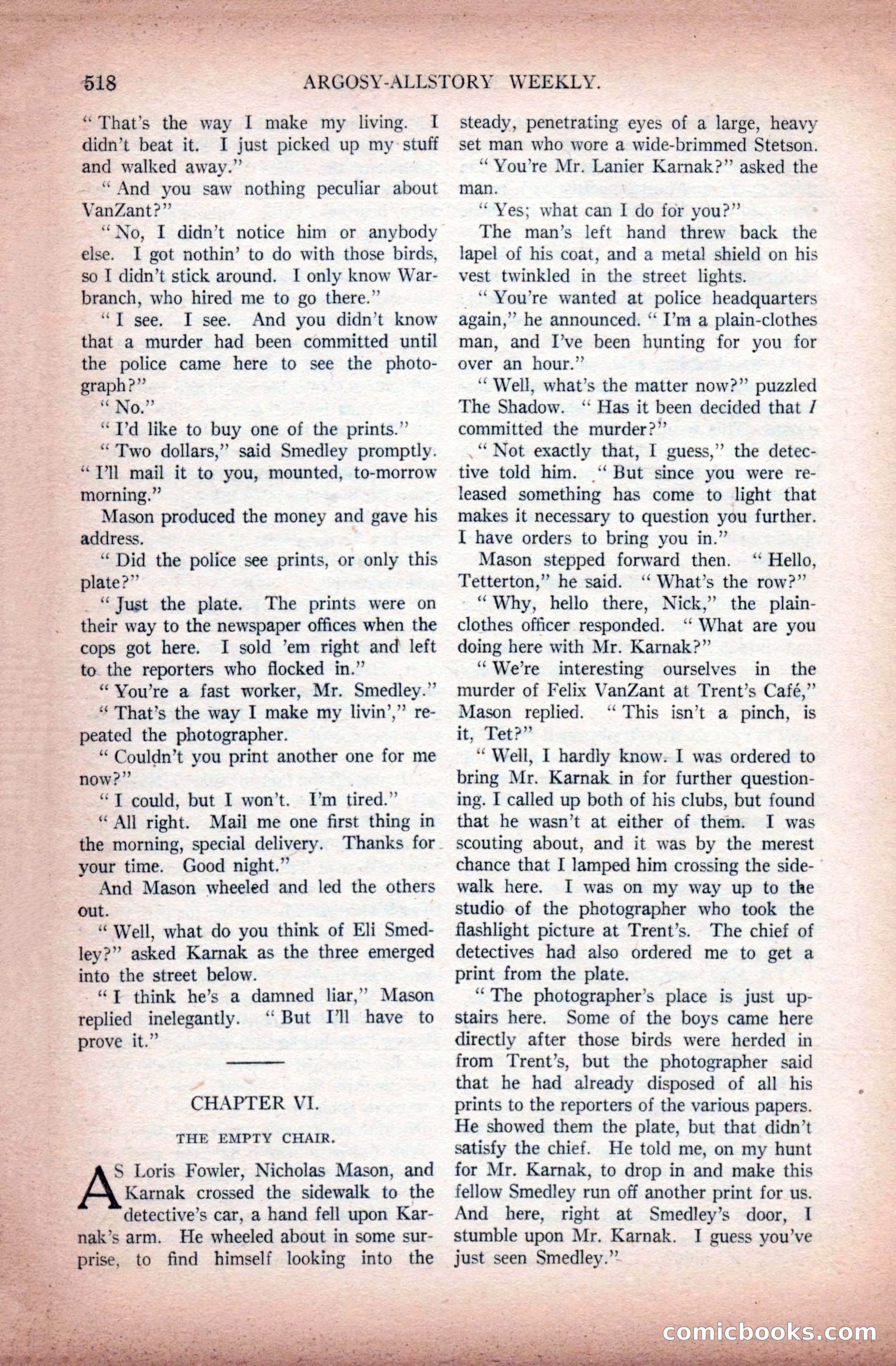 Argosy All-Story Weekly, November 28, 1925 — page 48 of 172