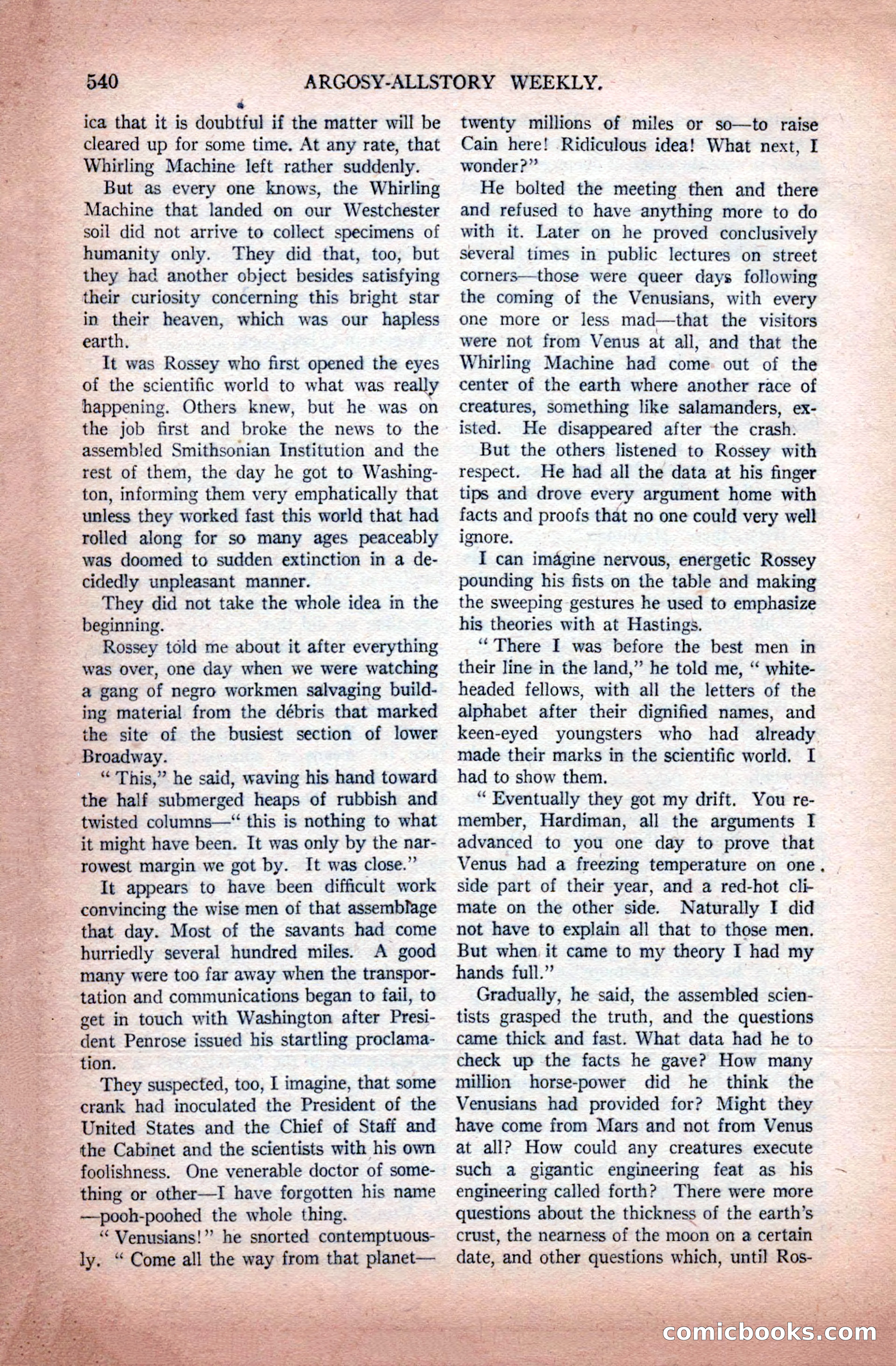 Argosy All-Story Weekly, November 28, 1925 — page 70 of 172