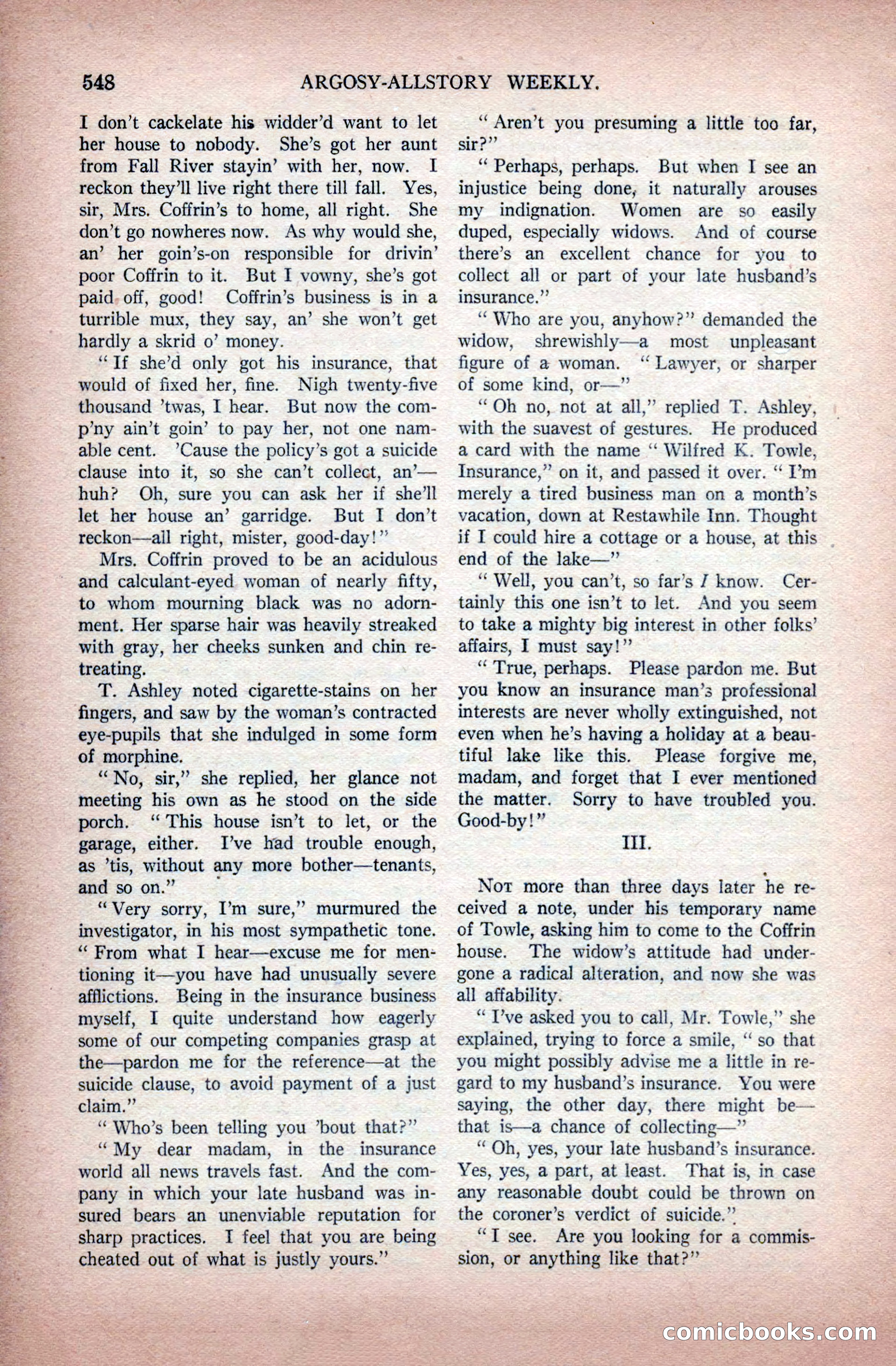 Argosy All-Story Weekly, November 28, 1925 — page 78 of 172