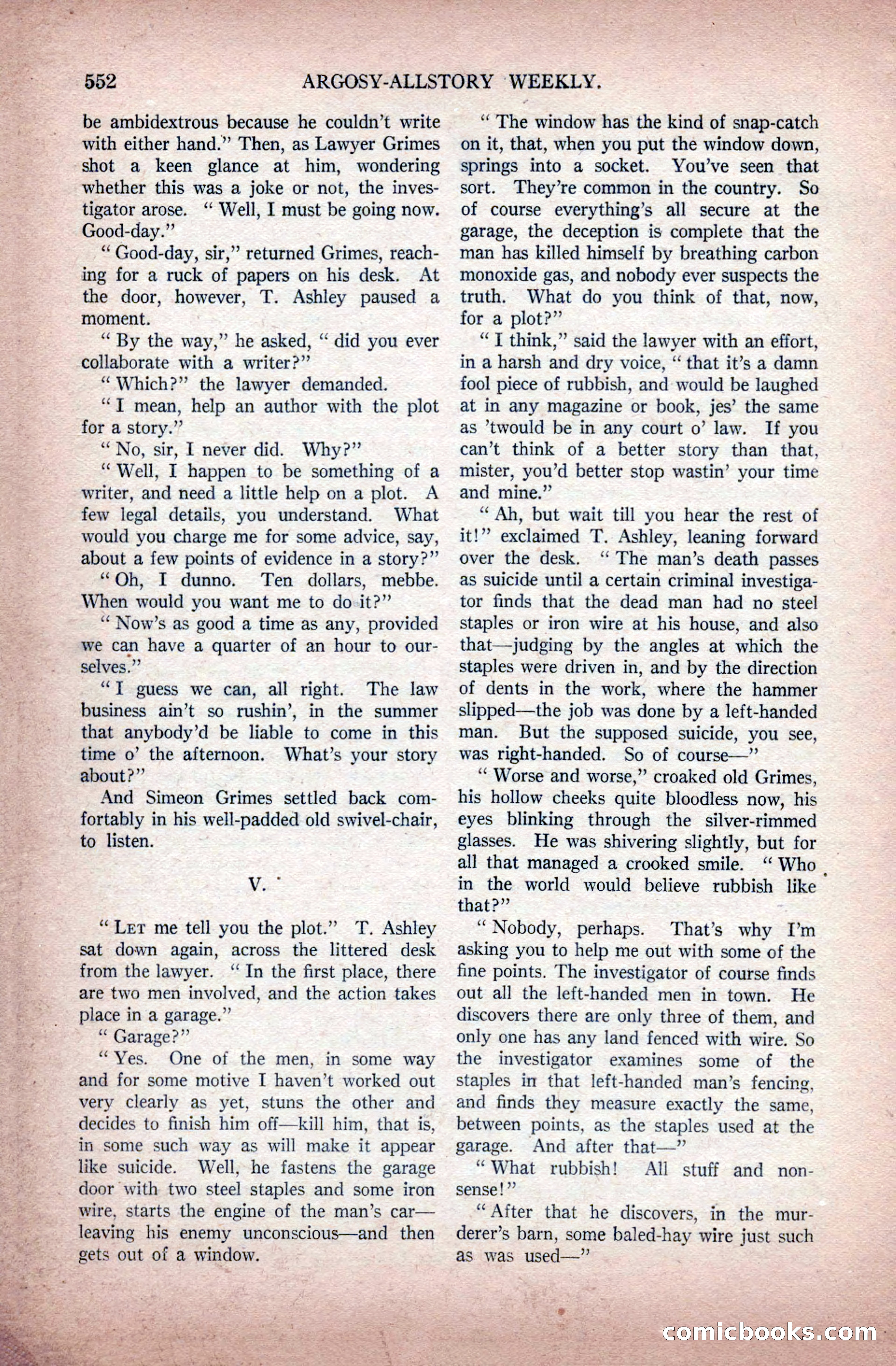 Argosy All-Story Weekly, November 28, 1925 — page 82 of 172