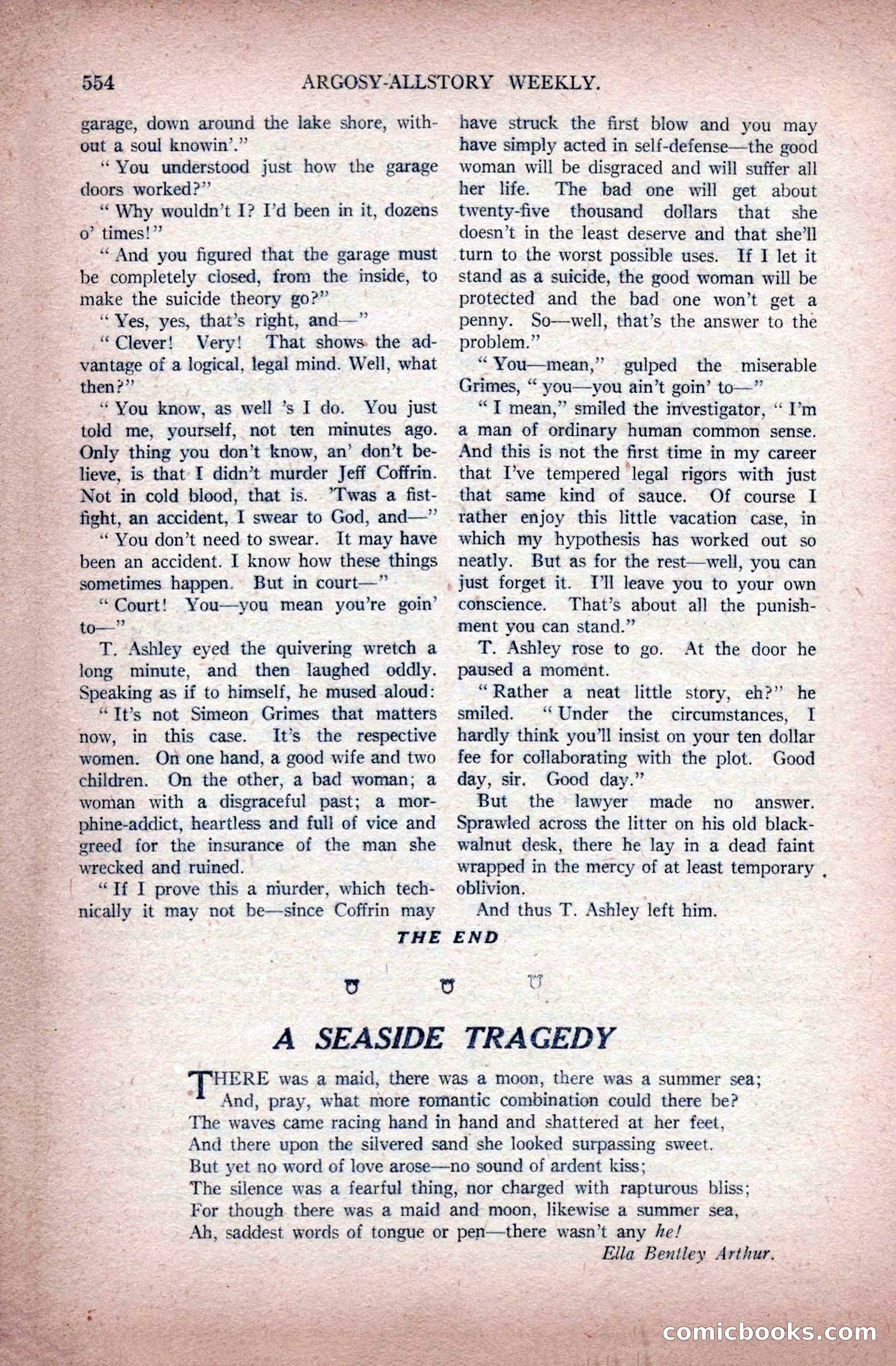 Argosy All-Story Weekly, November 28, 1925 — page 84 of 172