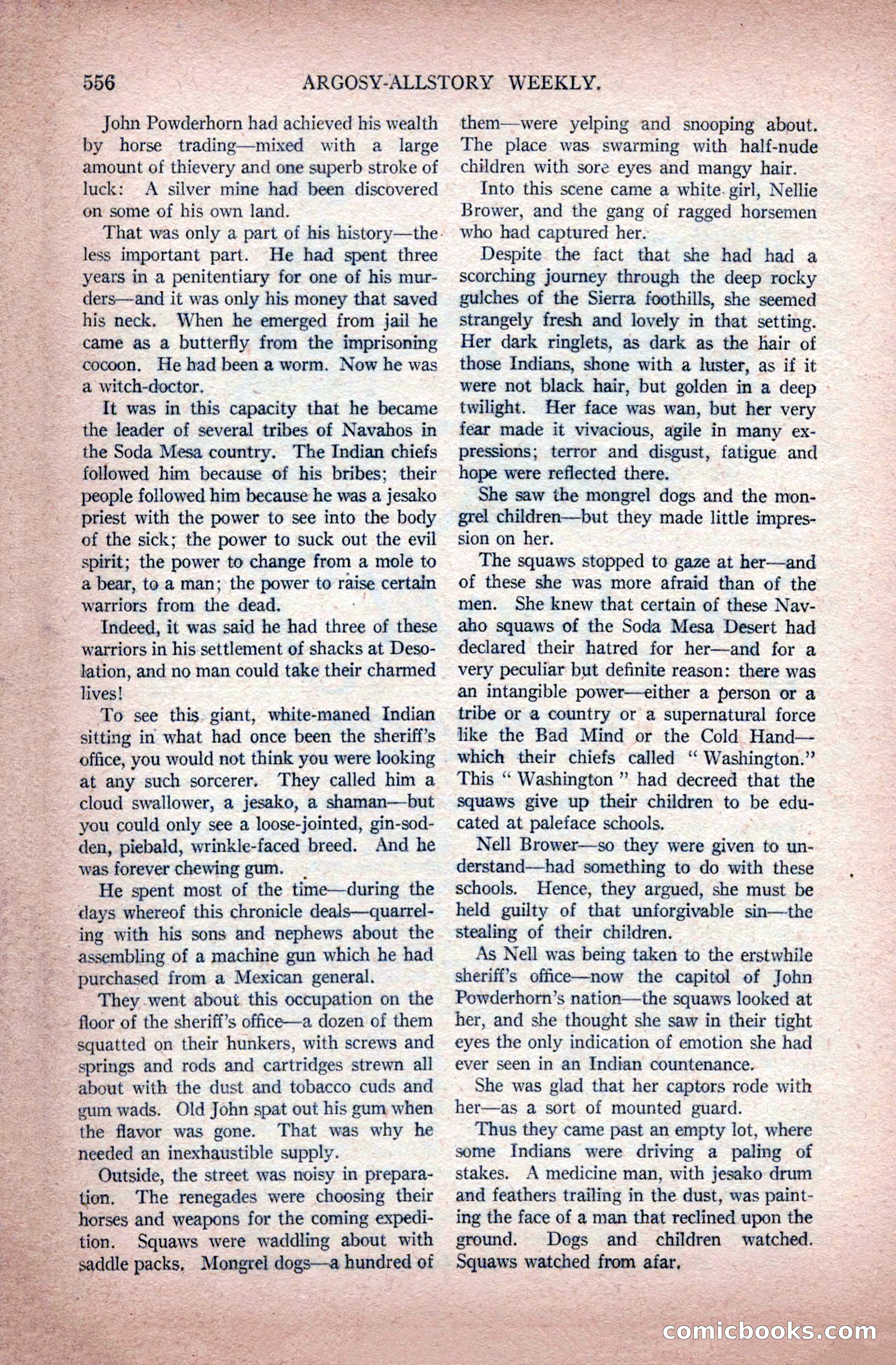 Argosy All-Story Weekly, November 28, 1925 — page 86 of 172