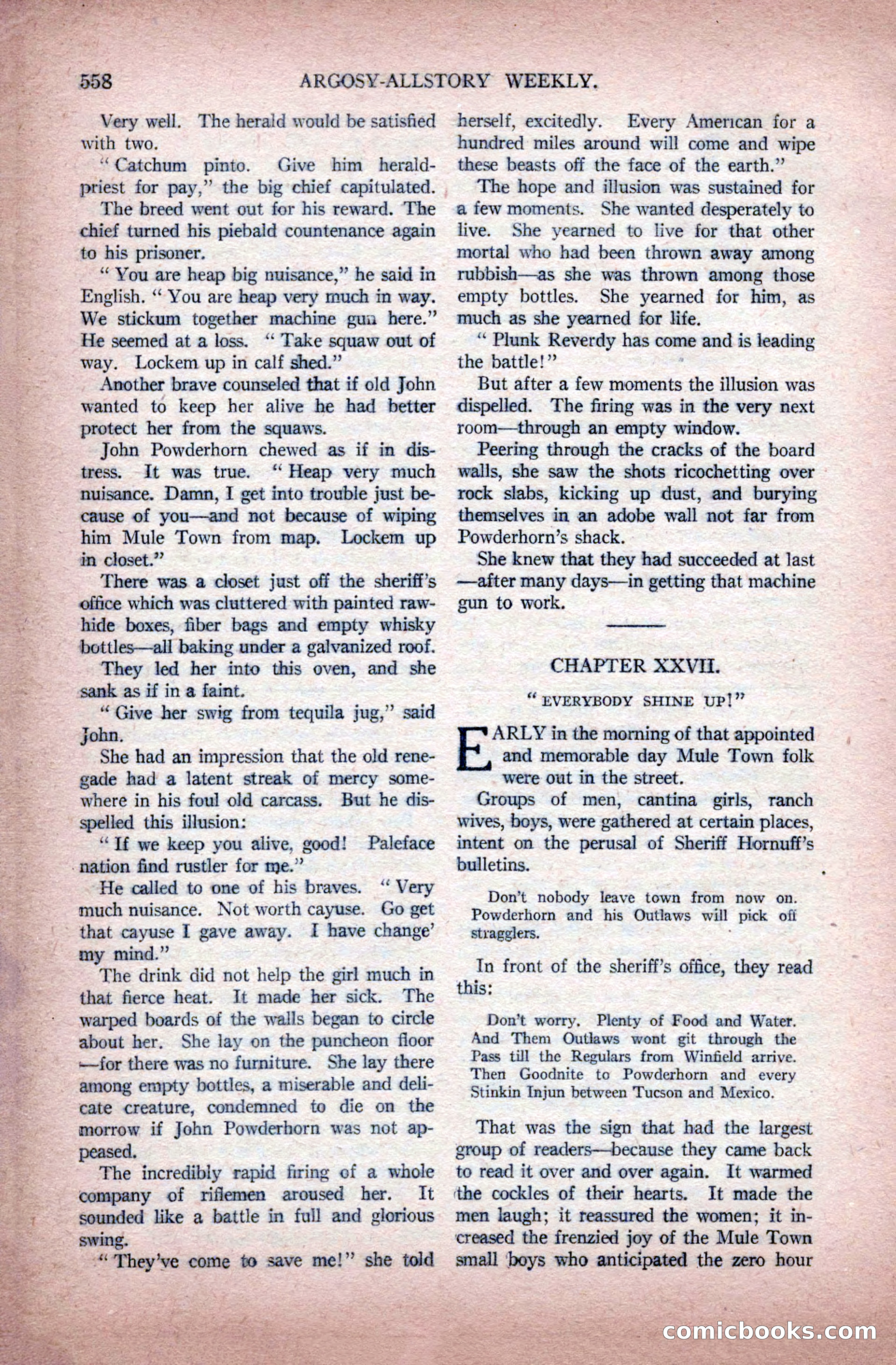 Argosy All-Story Weekly, November 28, 1925 — page 88 of 172