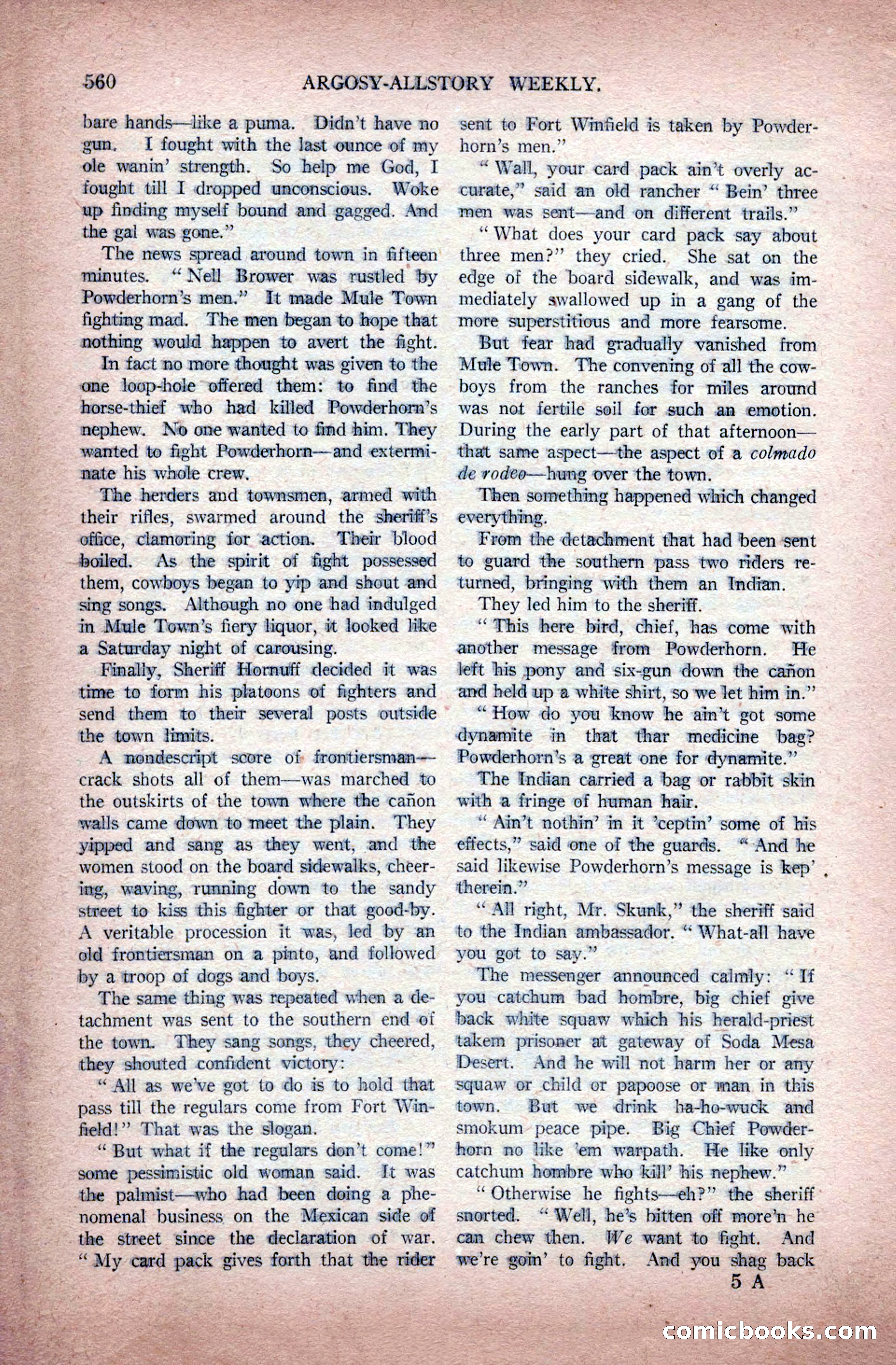 Argosy All-Story Weekly, November 28, 1925 — page 90 of 172