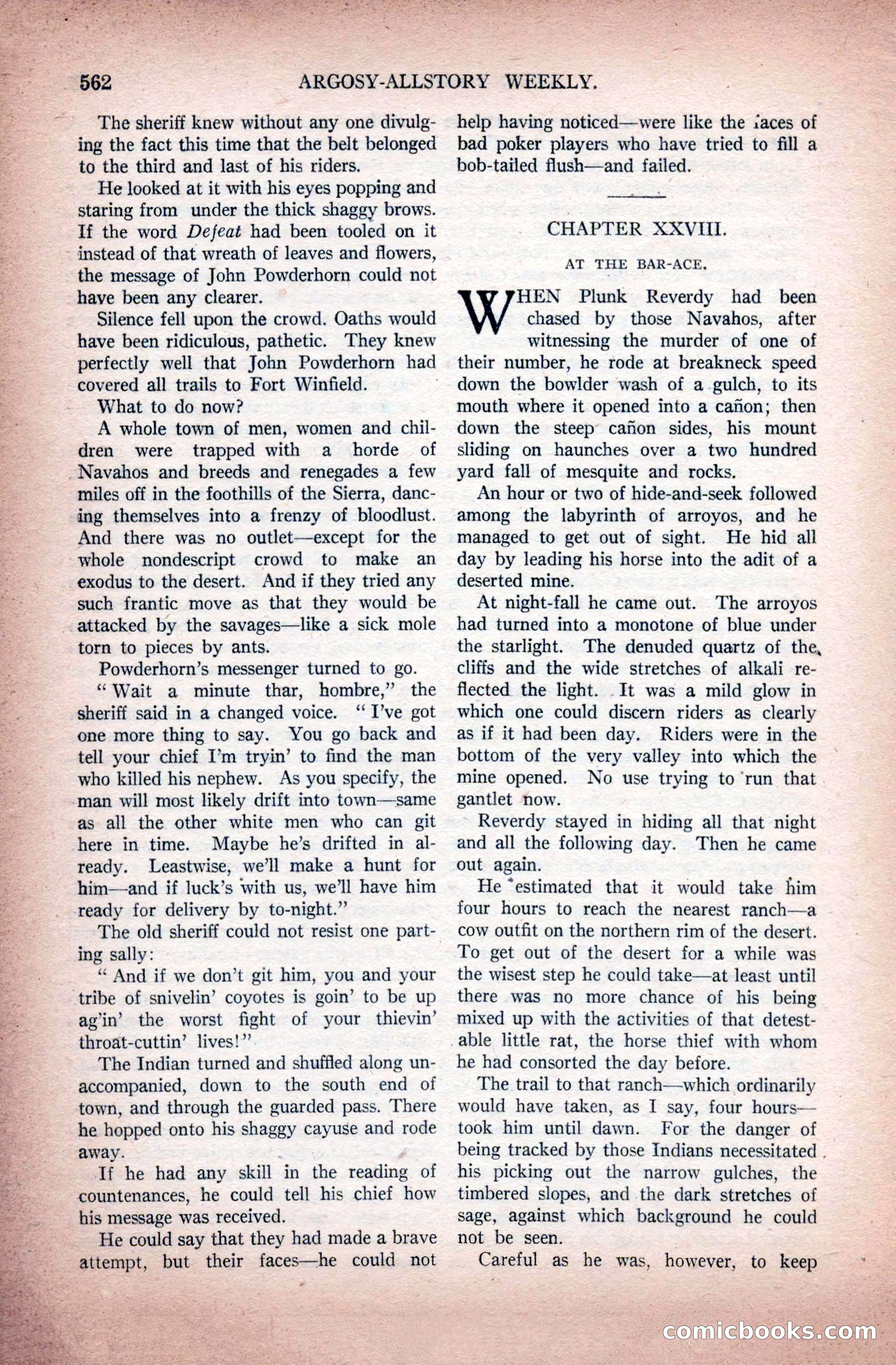 Argosy All-Story Weekly, November 28, 1925 — page 92 of 172
