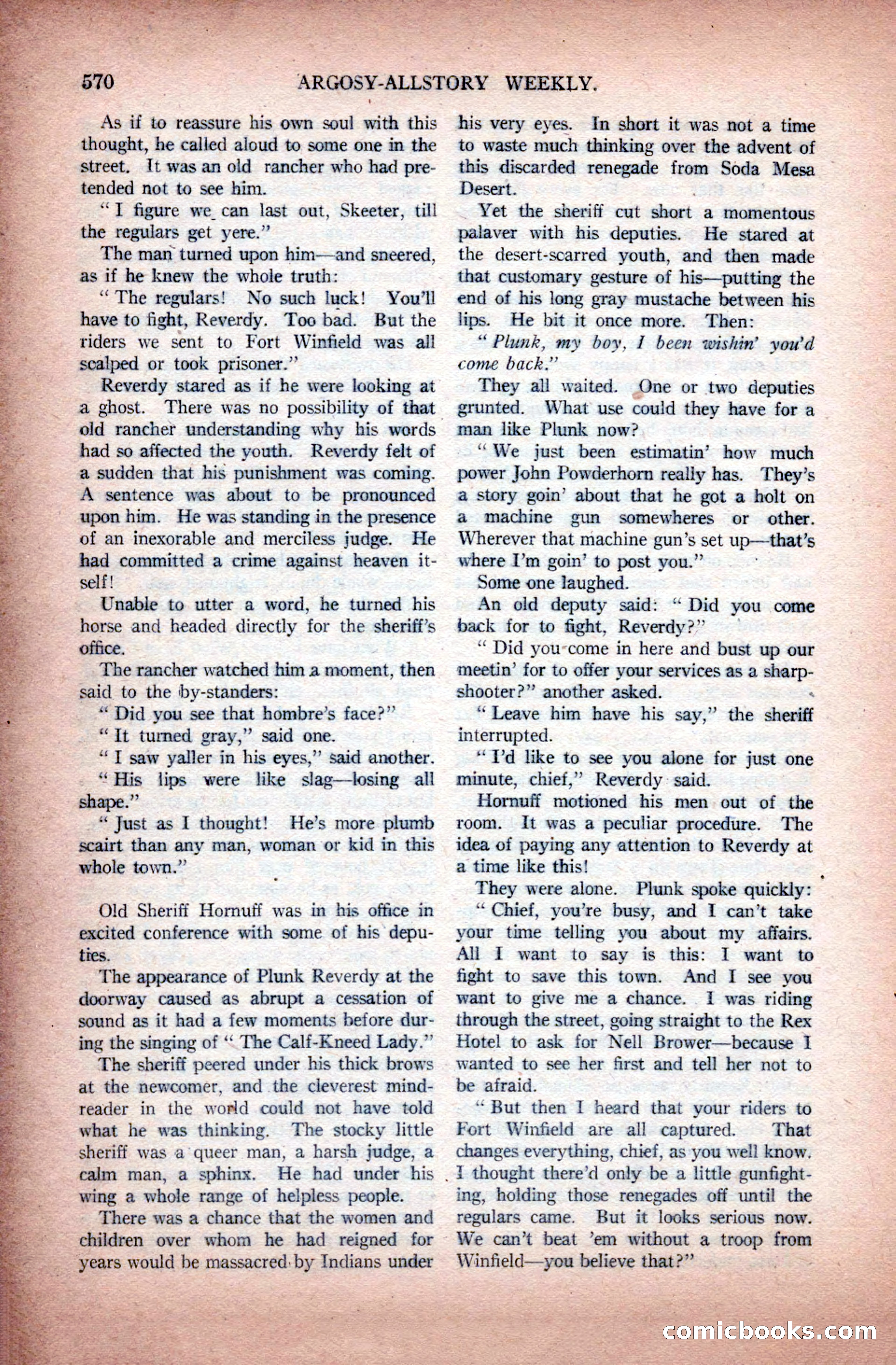 Argosy All-Story Weekly, November 28, 1925 — page 100 of 172