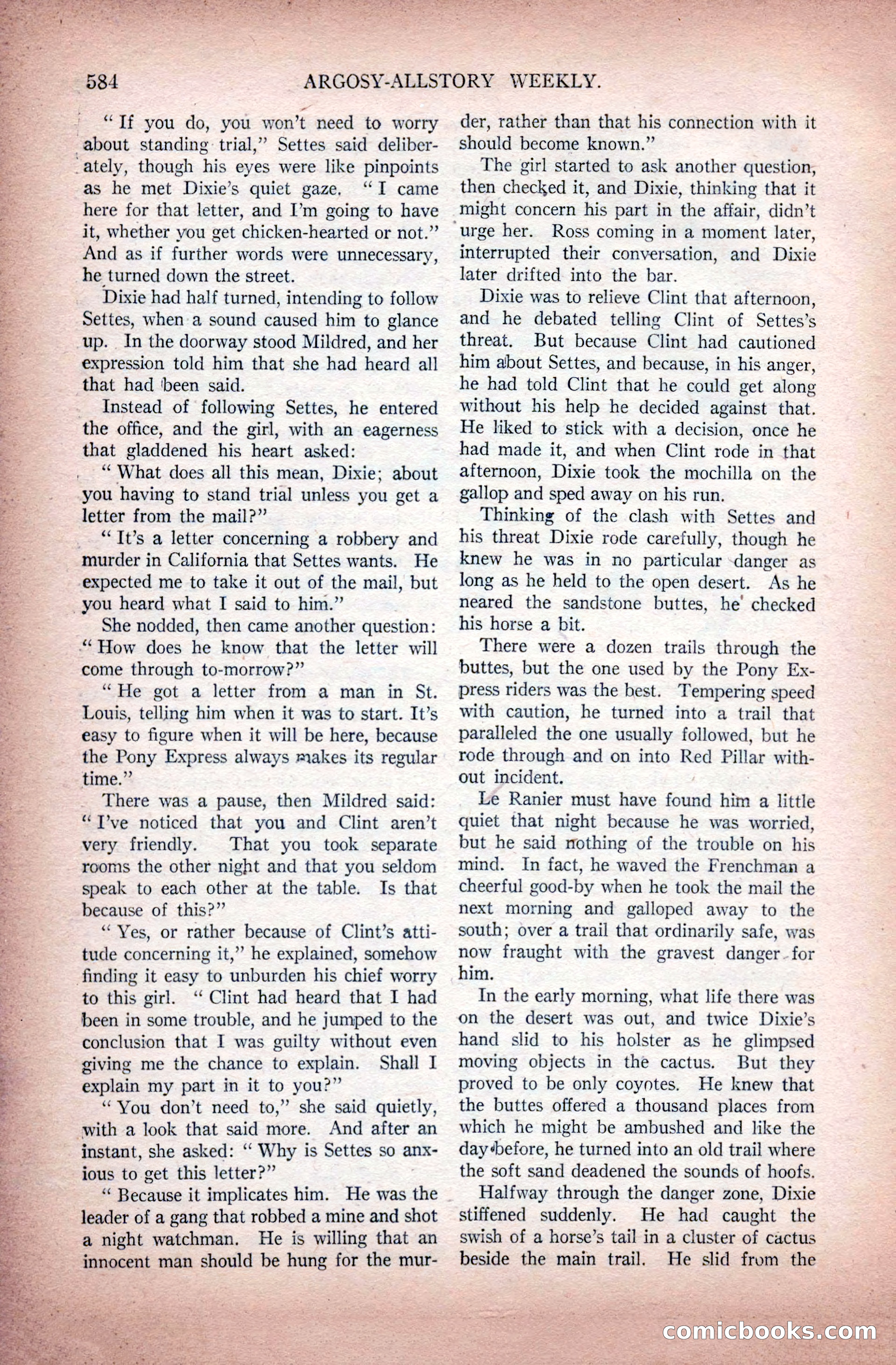 Argosy All-Story Weekly, November 28, 1925 — page 114 of 172