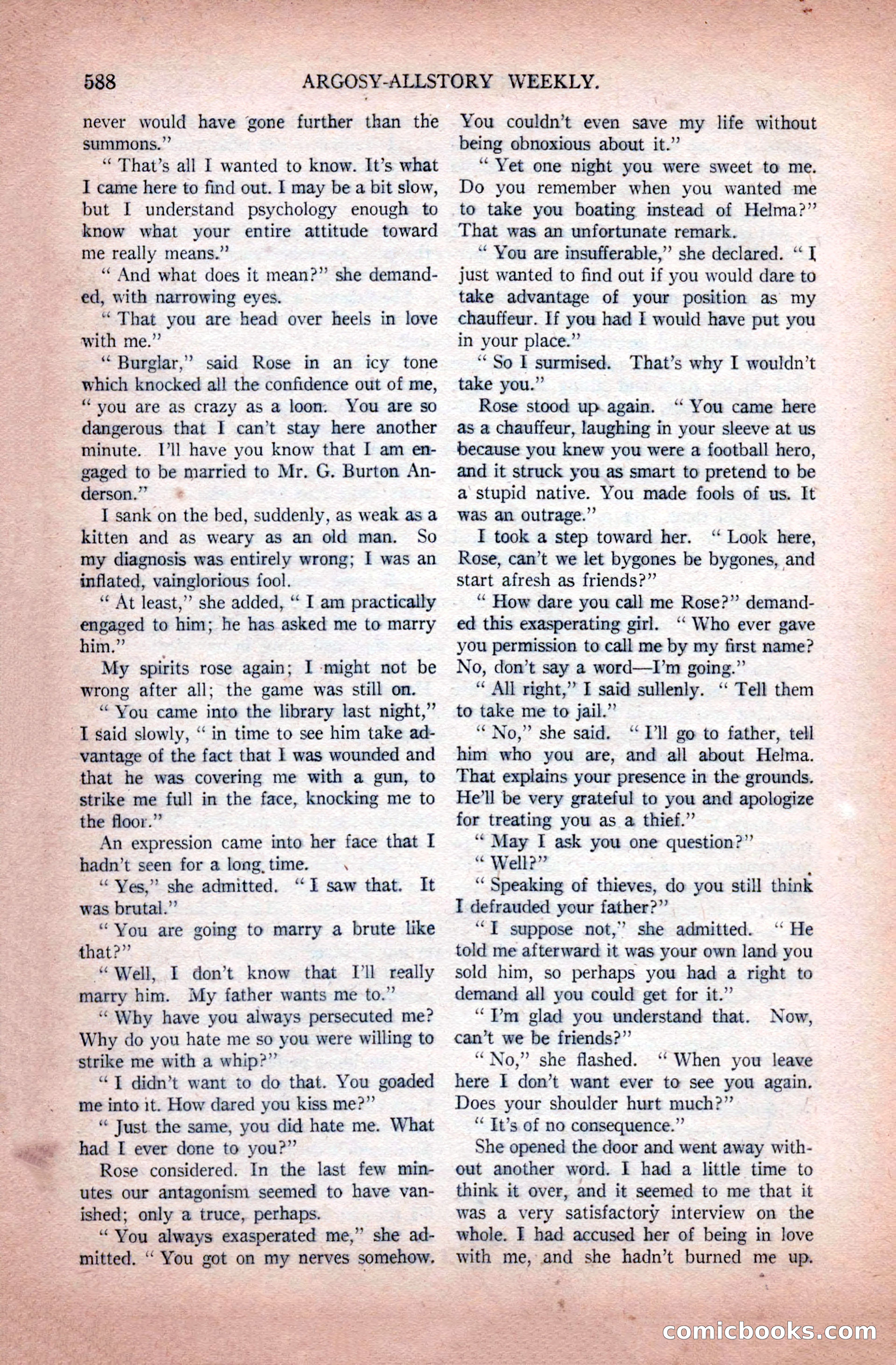 Argosy All-Story Weekly, November 28, 1925 — page 118 of 172