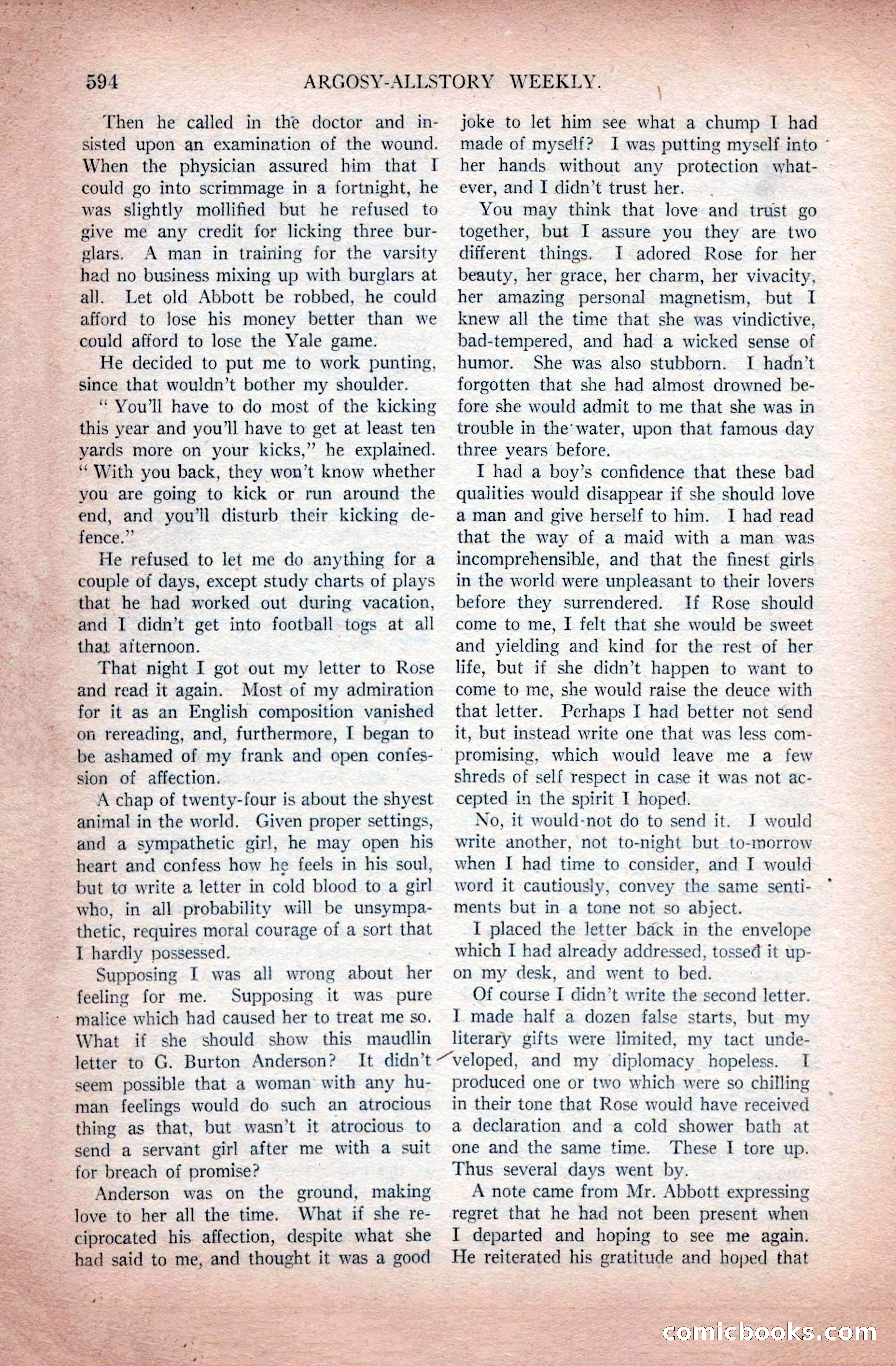 Argosy All-Story Weekly, November 28, 1925 — page 124 of 172