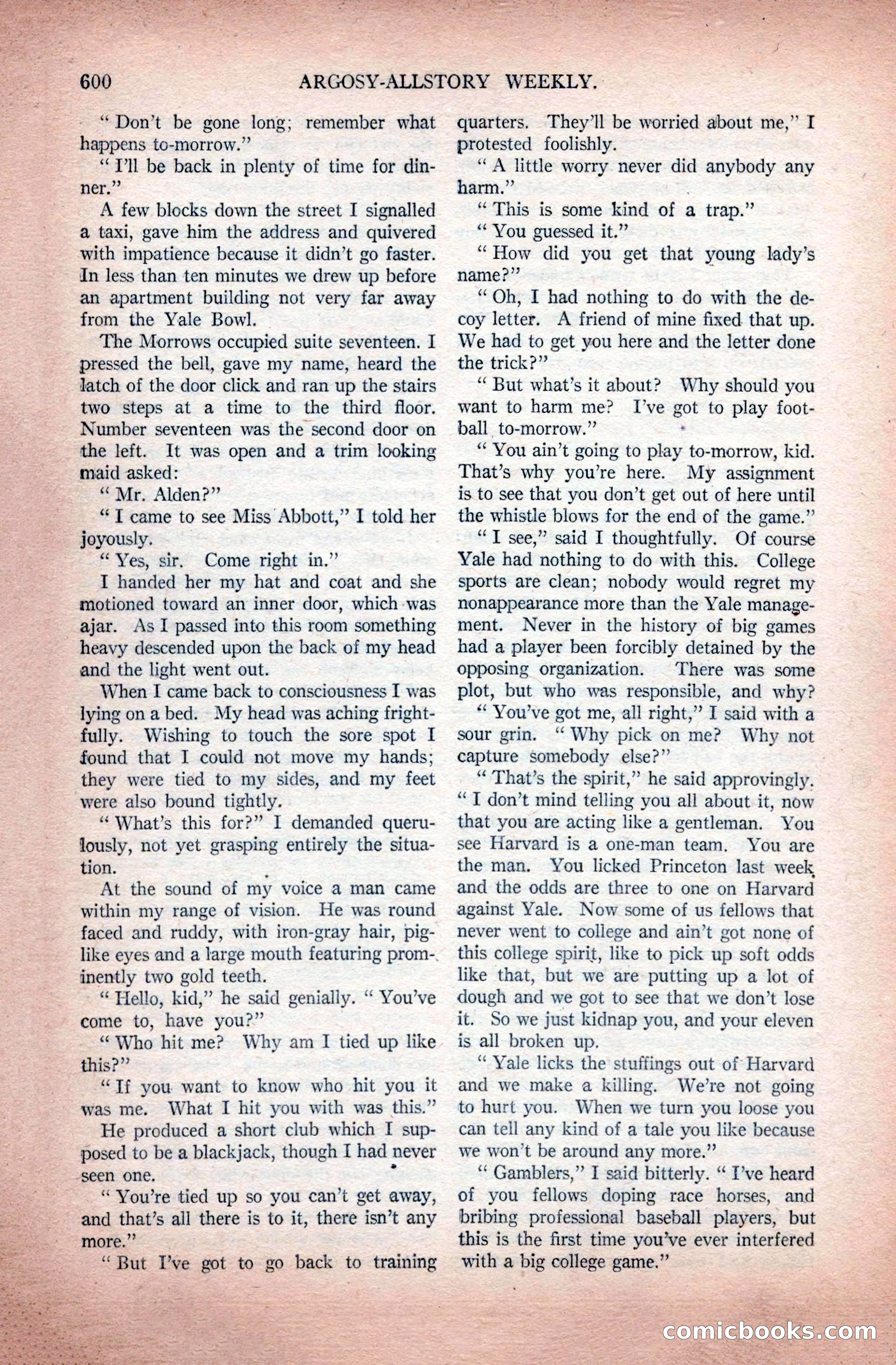 Argosy All-Story Weekly, November 28, 1925 — page 130 of 172