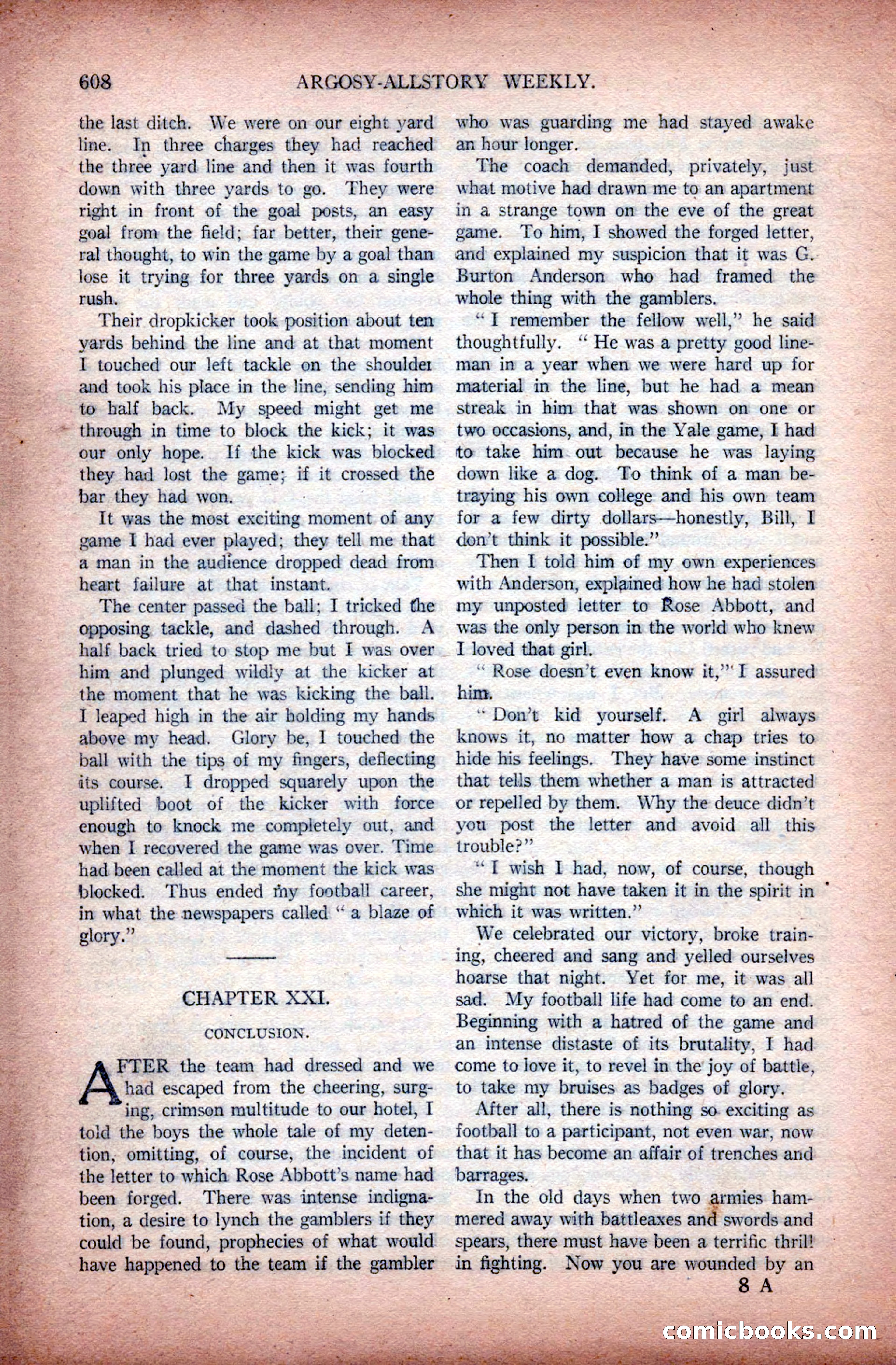 Argosy All-Story Weekly, November 28, 1925 — page 138 of 172