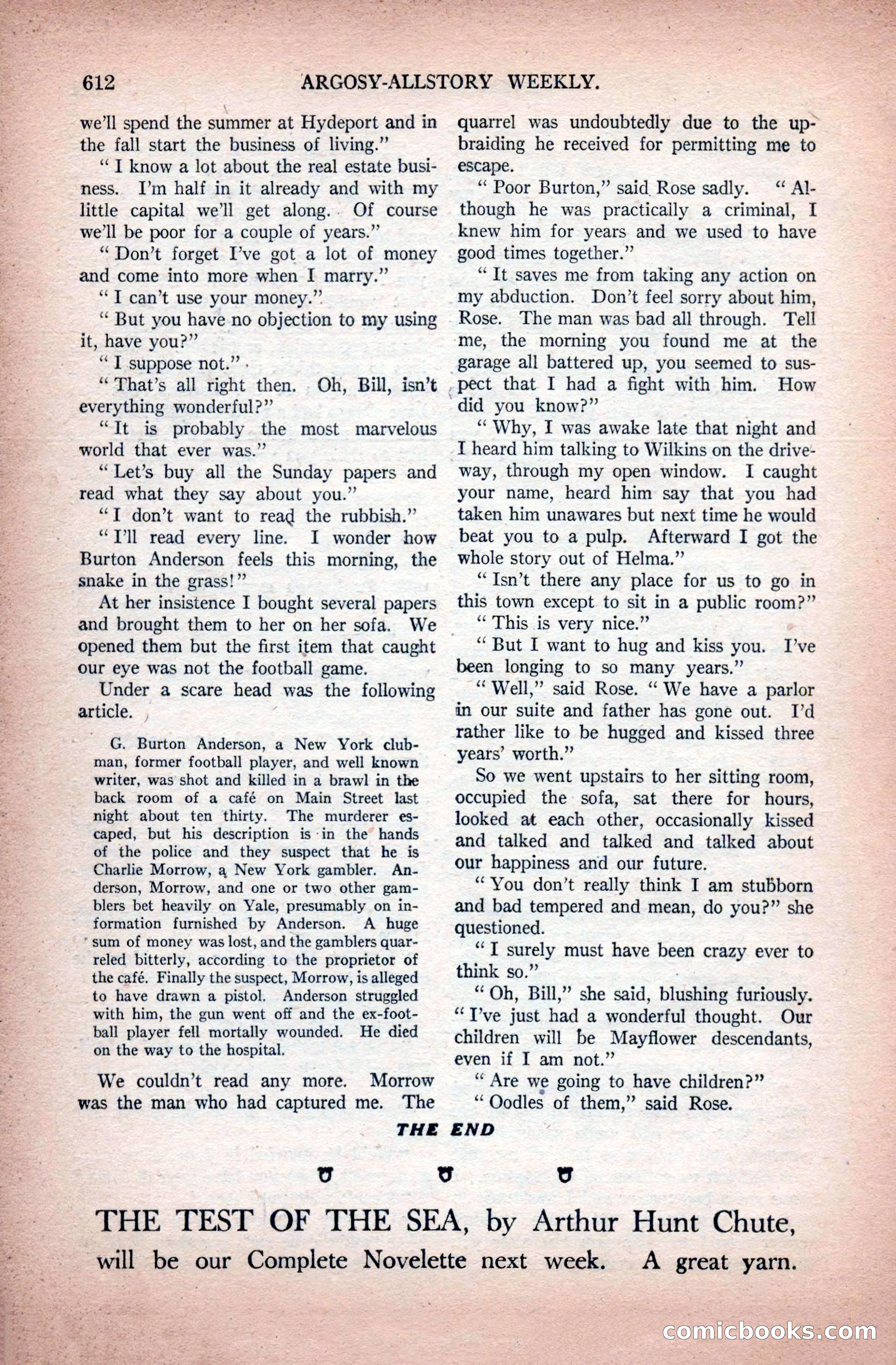 Argosy All-Story Weekly, November 28, 1925 — page 142 of 172