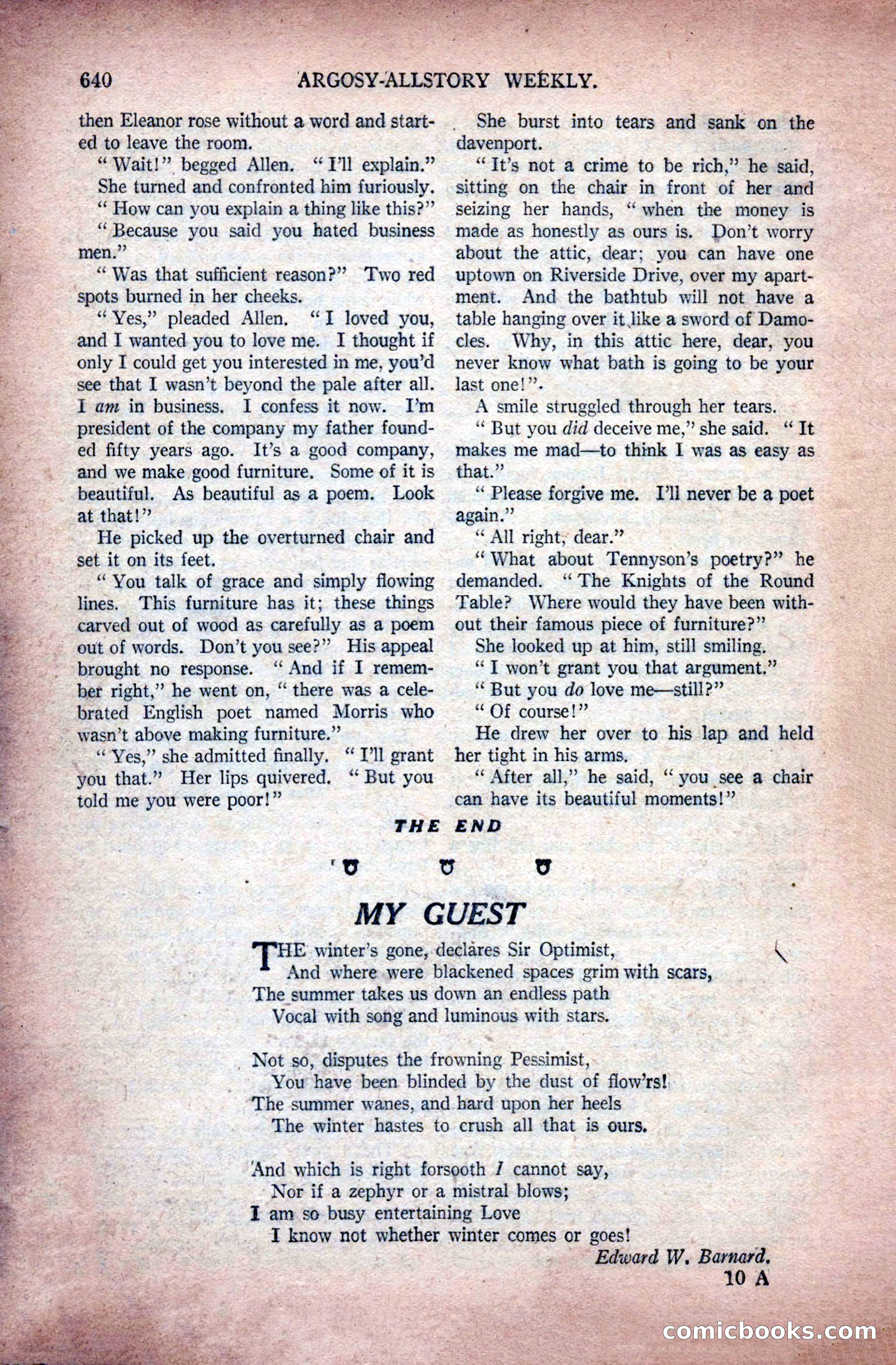 Argosy All-Story Weekly, November 28, 1925 — page 170 of 172