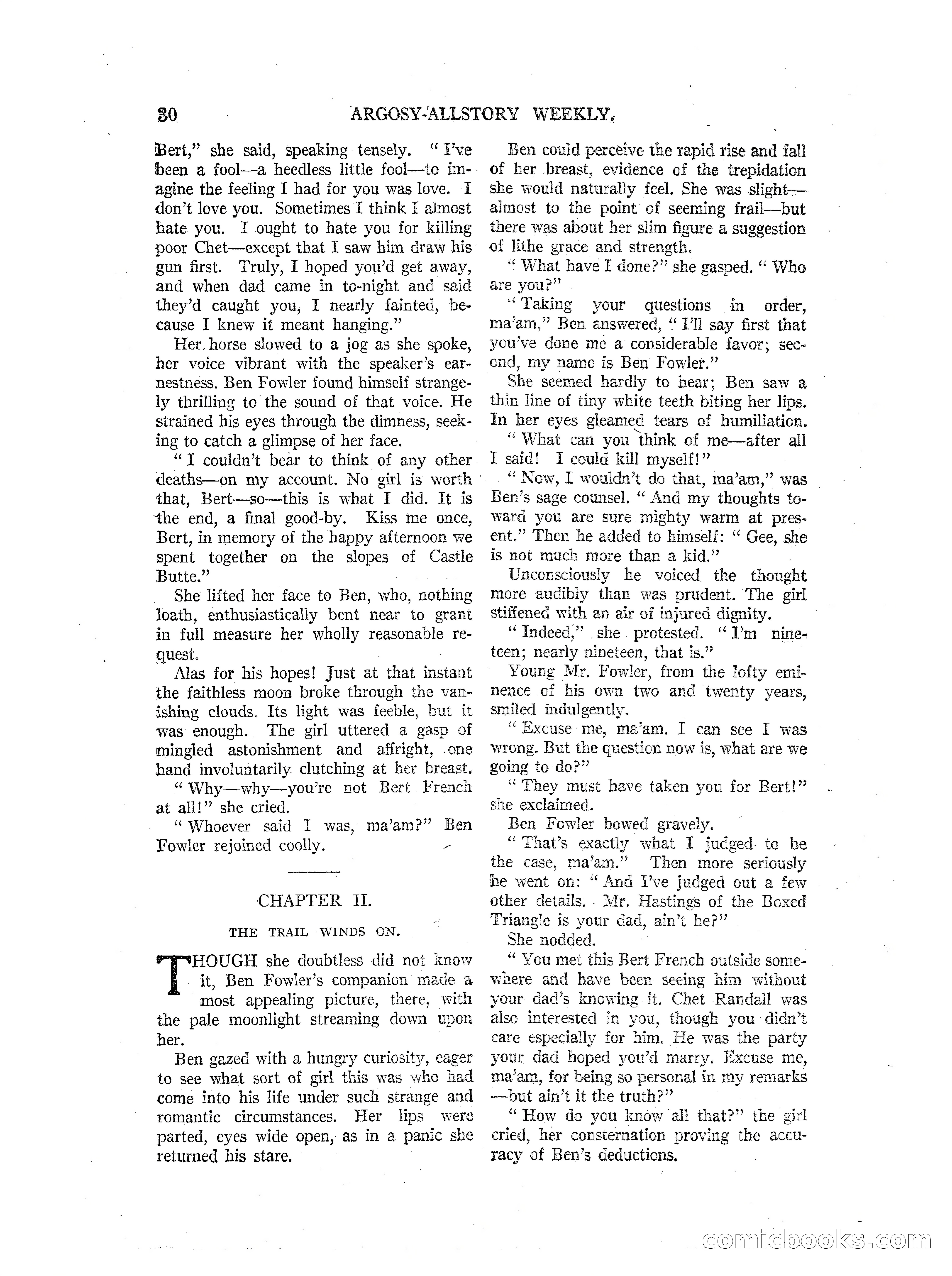 Argosy All-Story Weekly — page 32 of 164