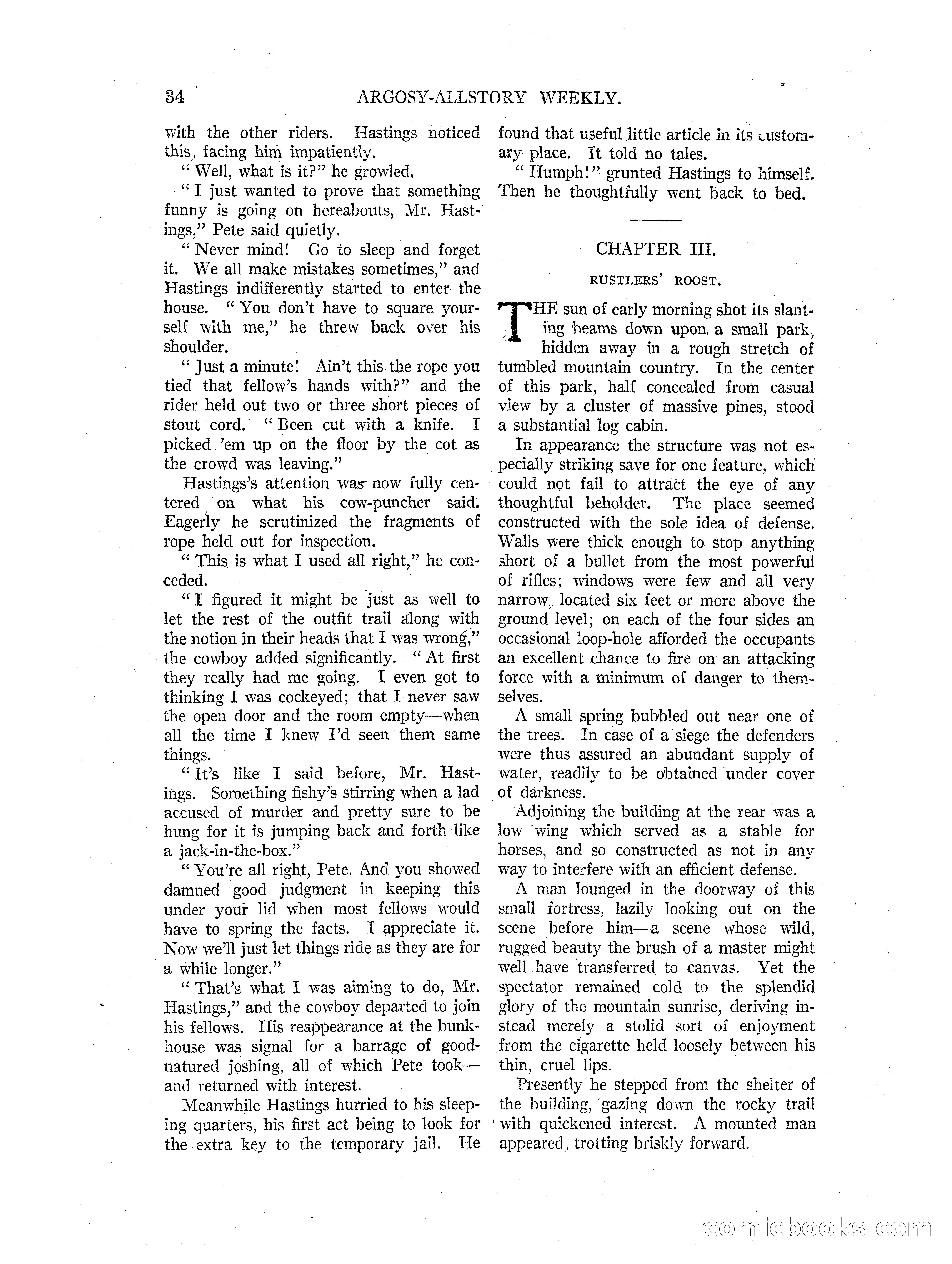 Argosy All-Story Weekly — page 36 of 164