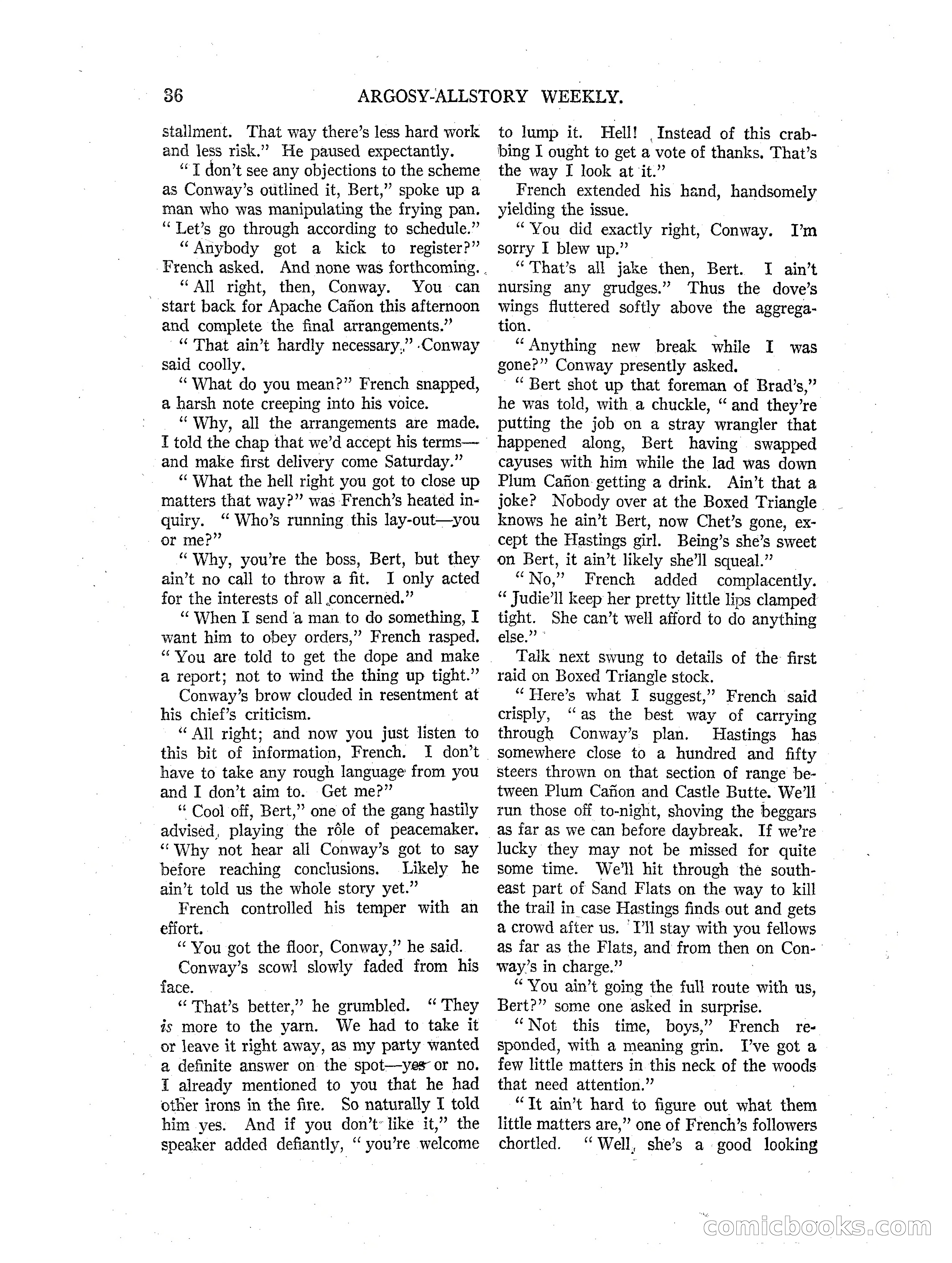 Argosy All-Story Weekly — page 38 of 164