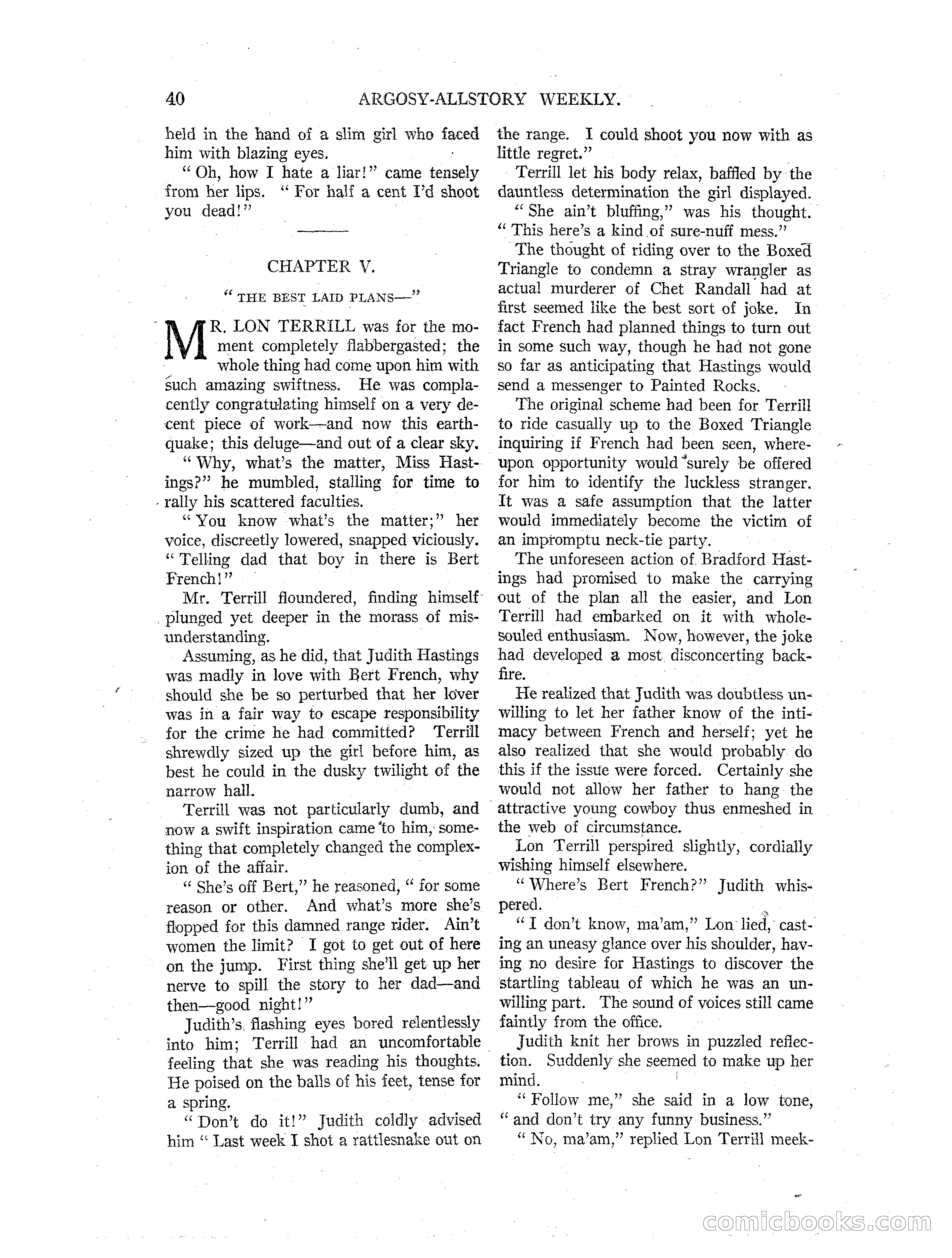 Argosy All-Story Weekly — page 42 of 164