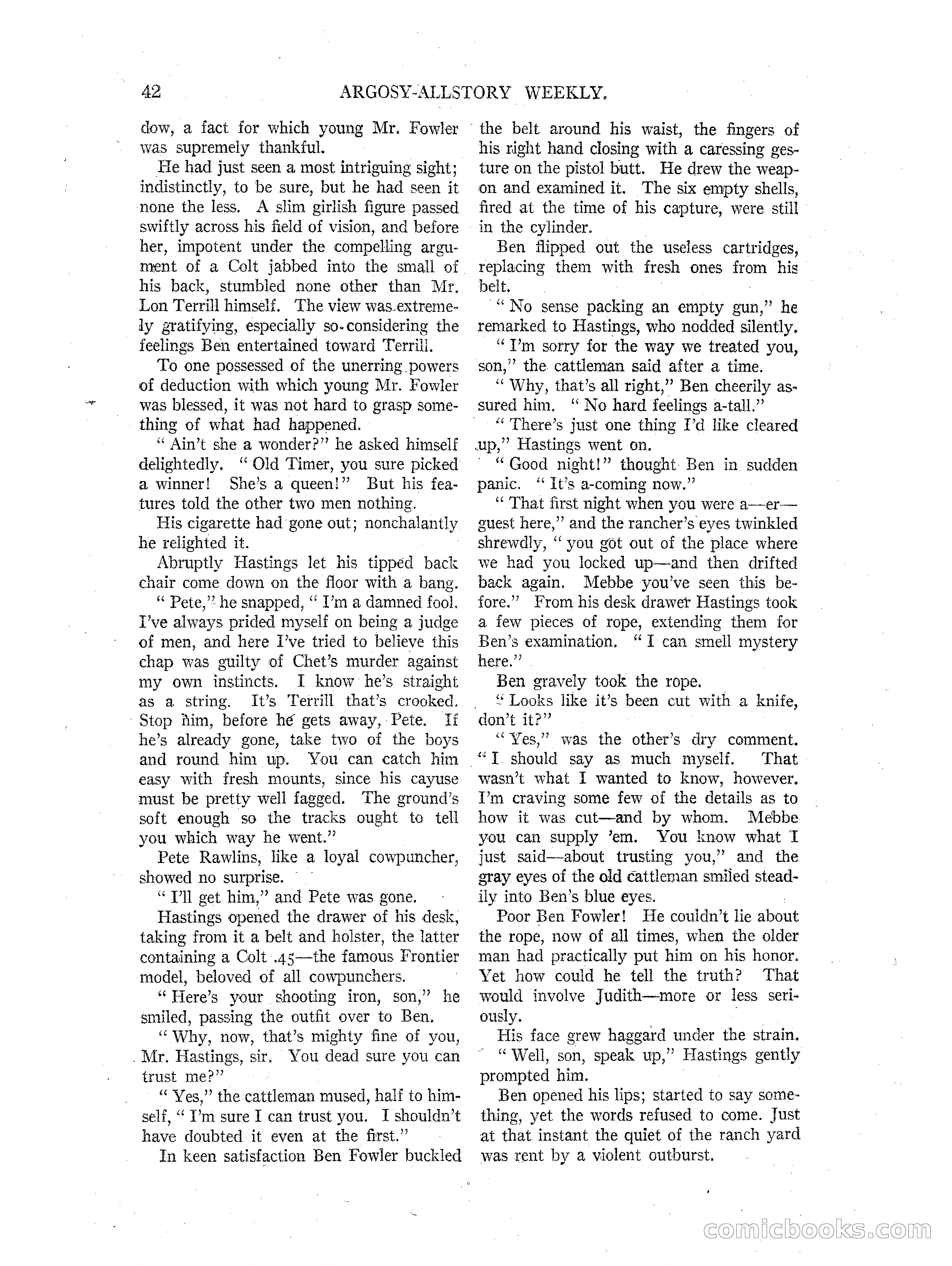 Argosy All-Story Weekly — page 44 of 164