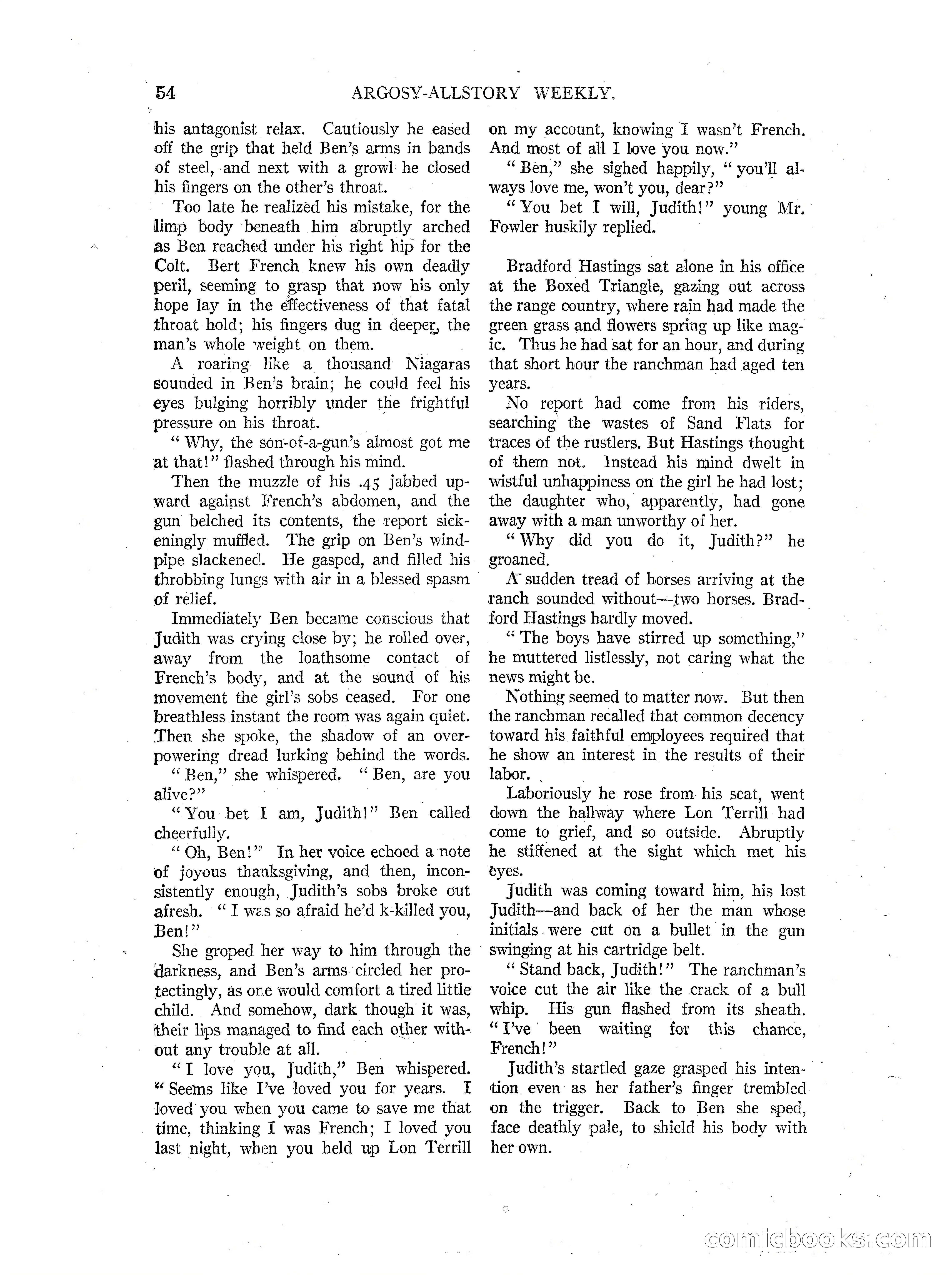 Argosy All-Story Weekly — page 56 of 164
