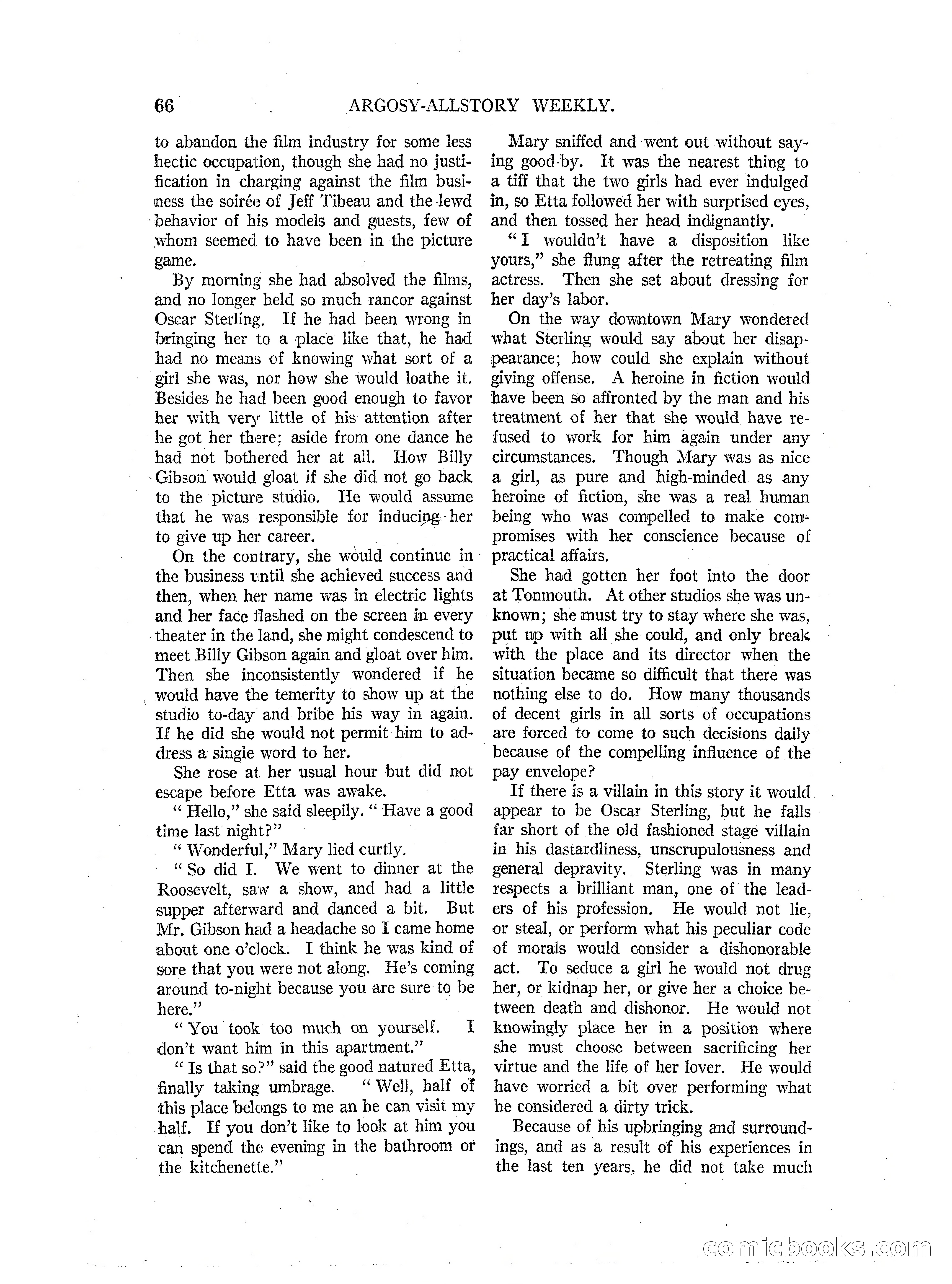Argosy All-Story Weekly — page 68 of 164