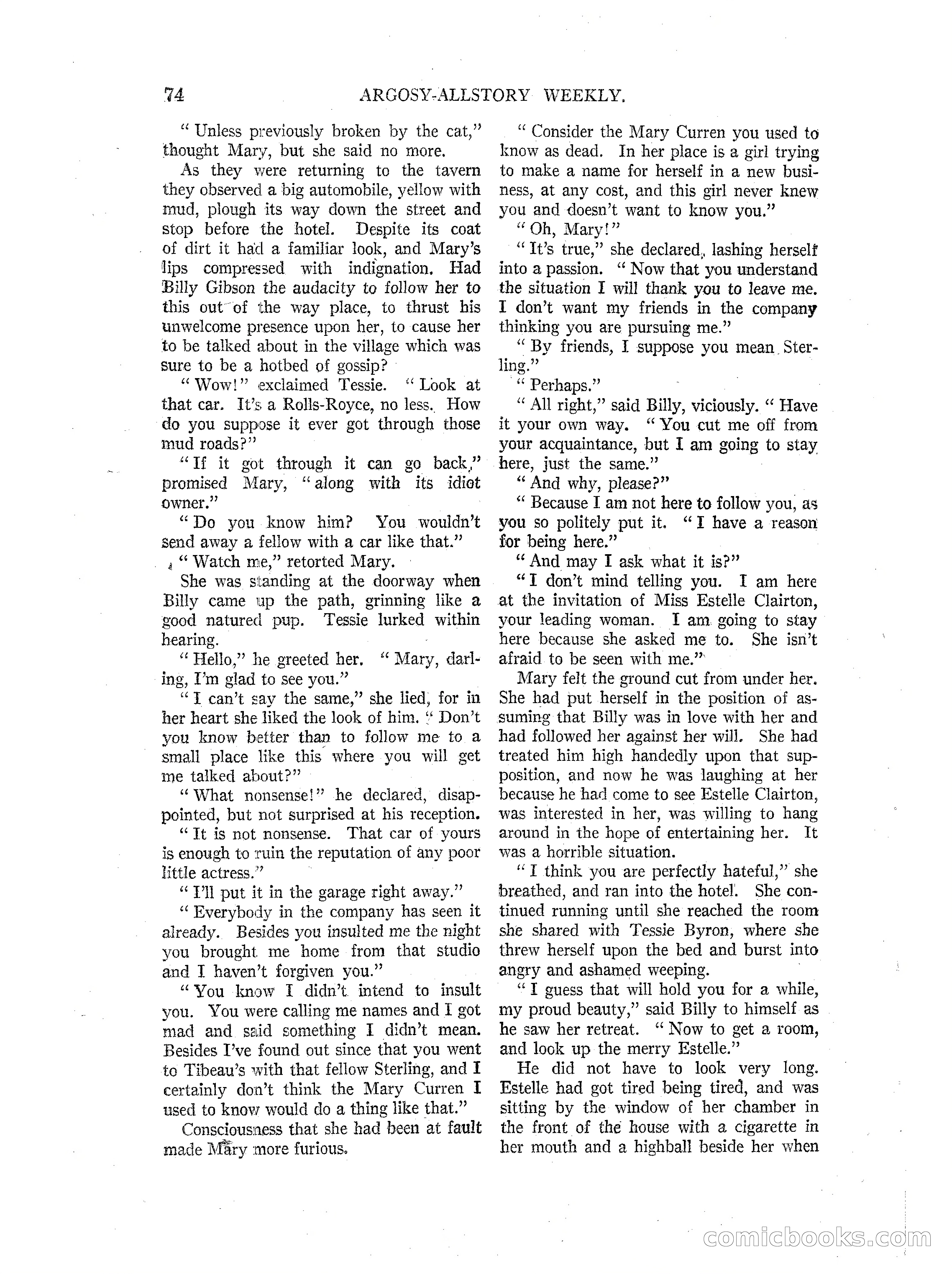 Argosy All-Story Weekly — page 76 of 164