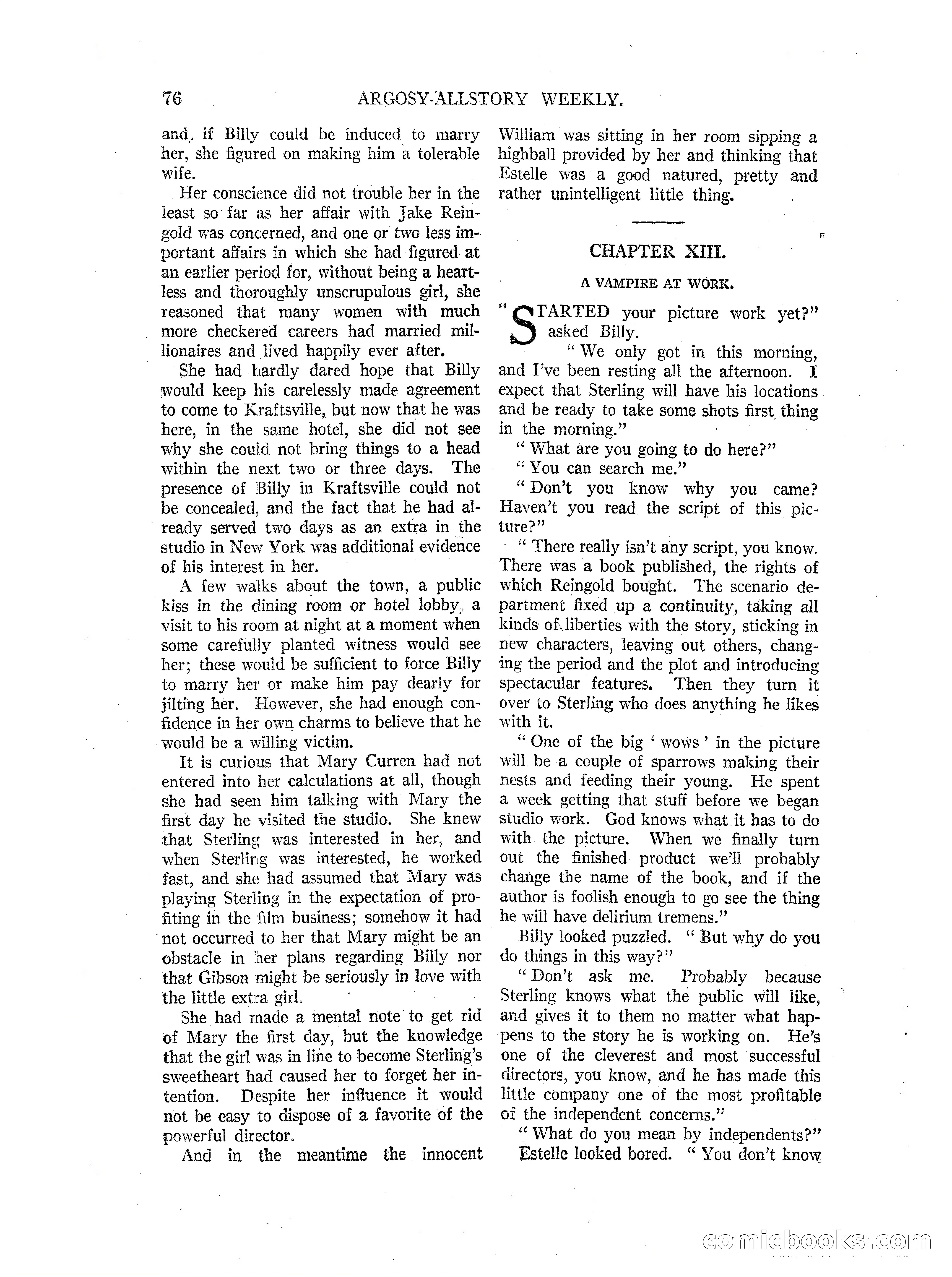 Argosy All-Story Weekly — page 78 of 164