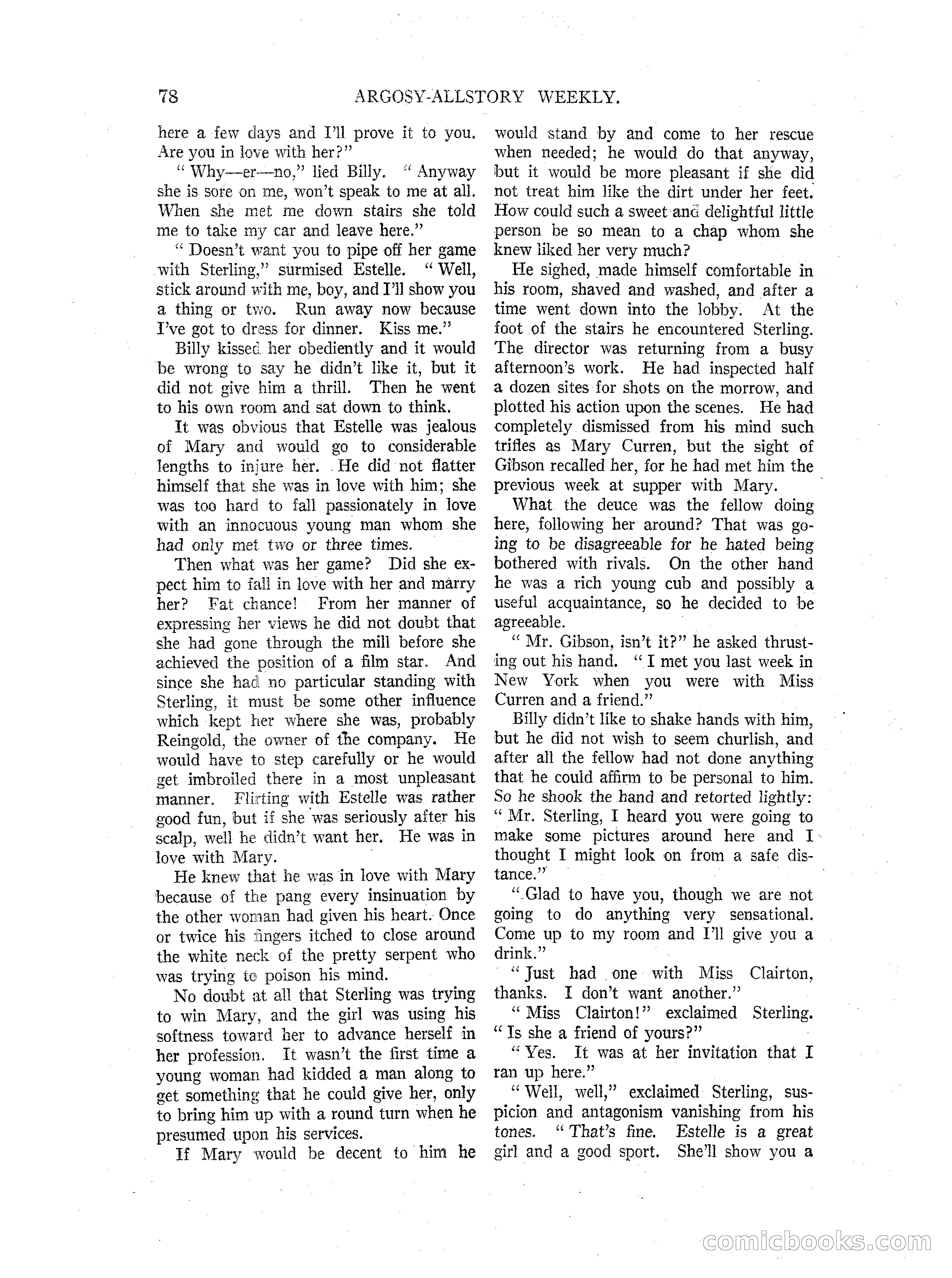 Argosy All-Story Weekly — page 80 of 164