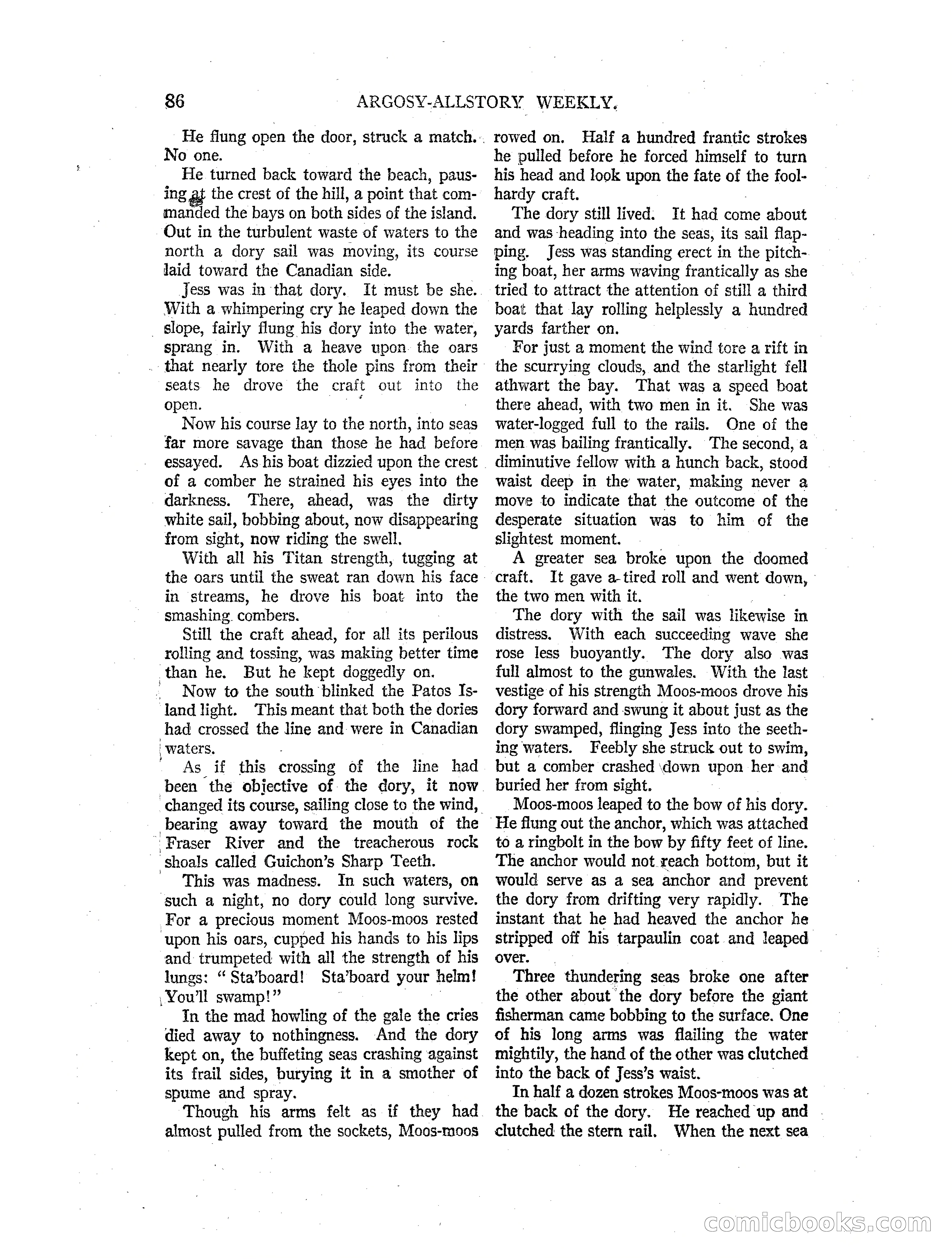Argosy All-Story Weekly — page 88 of 164