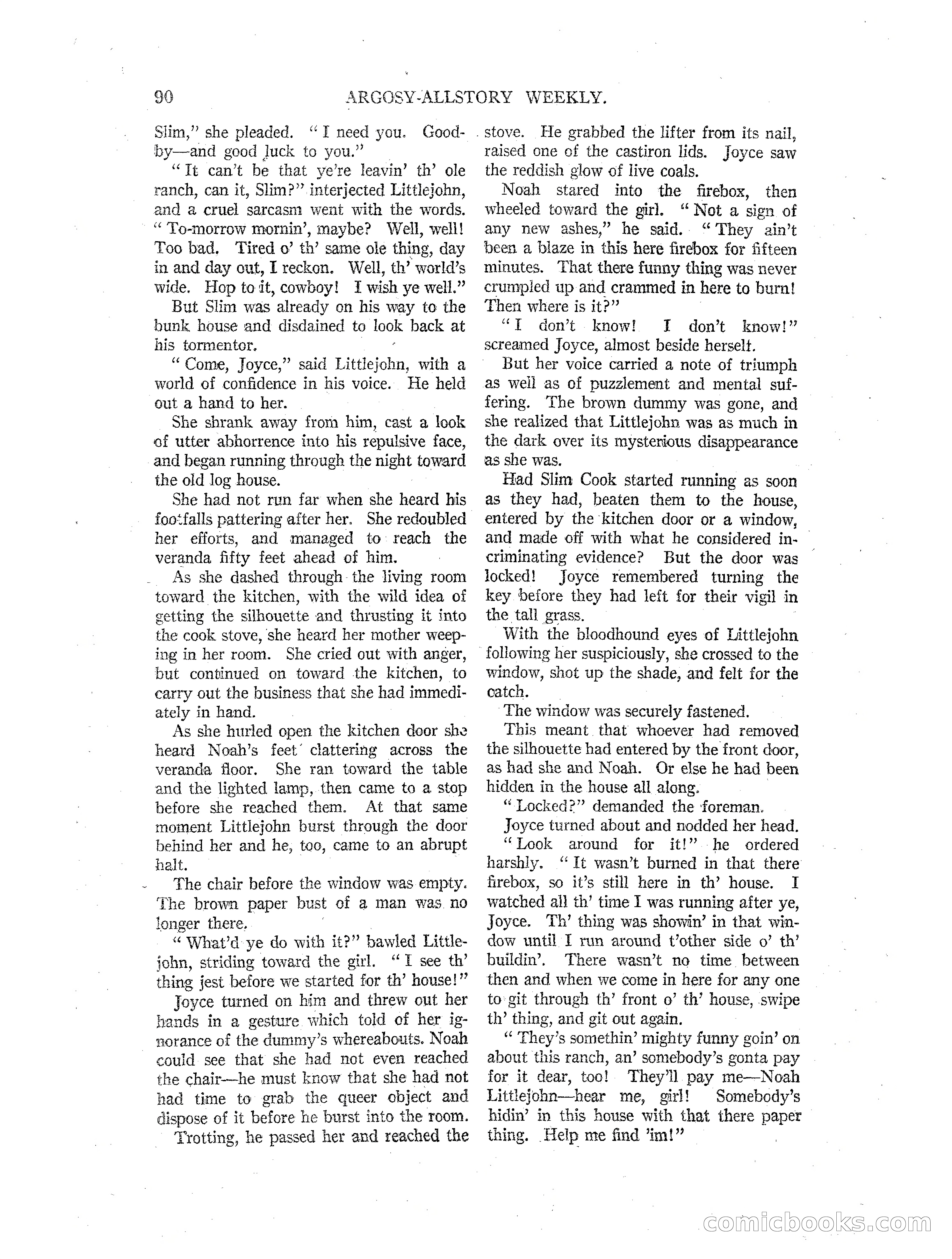 Argosy All-Story Weekly — page 92 of 164