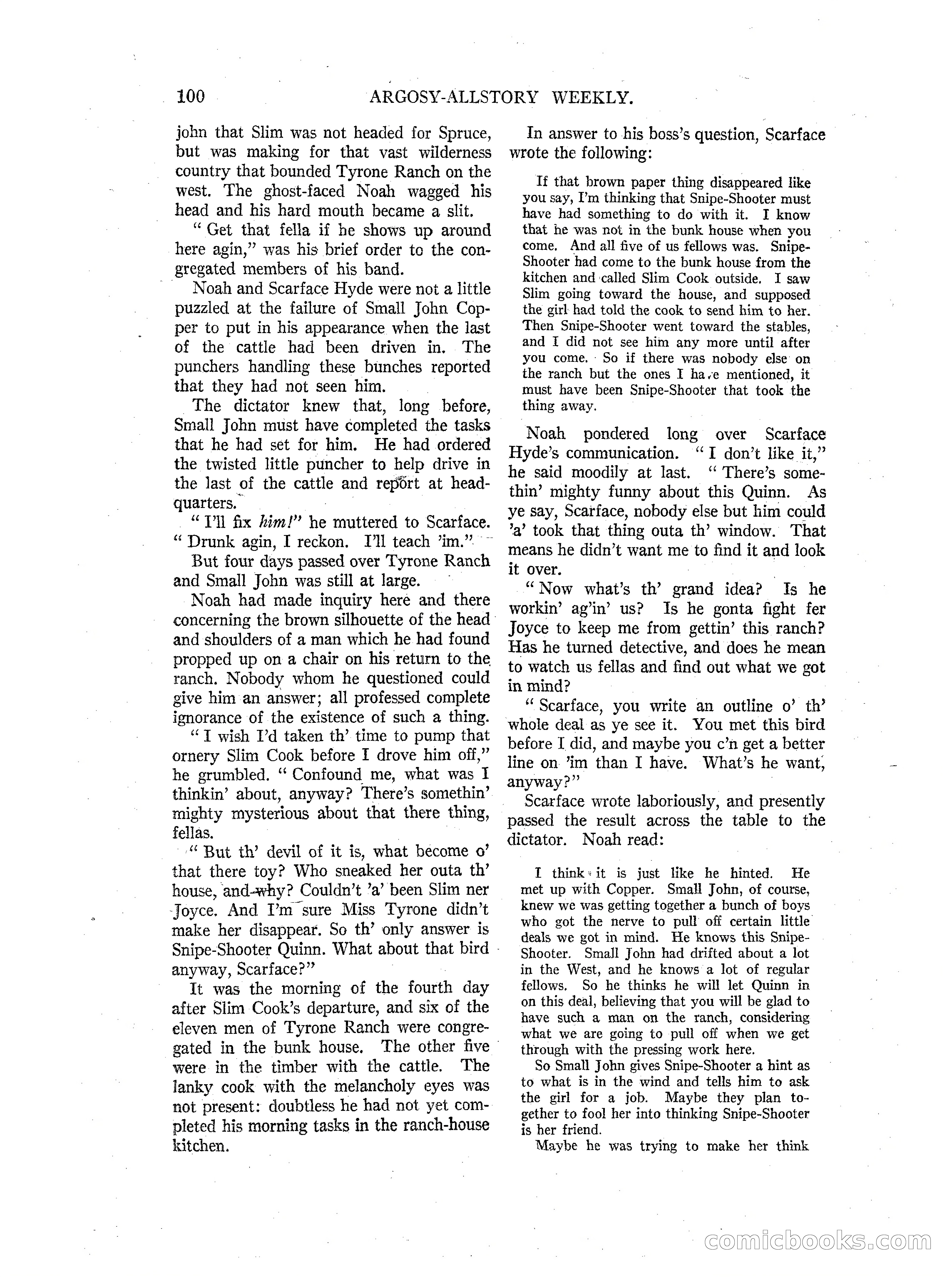 Argosy All-Story Weekly — page 102 of 164